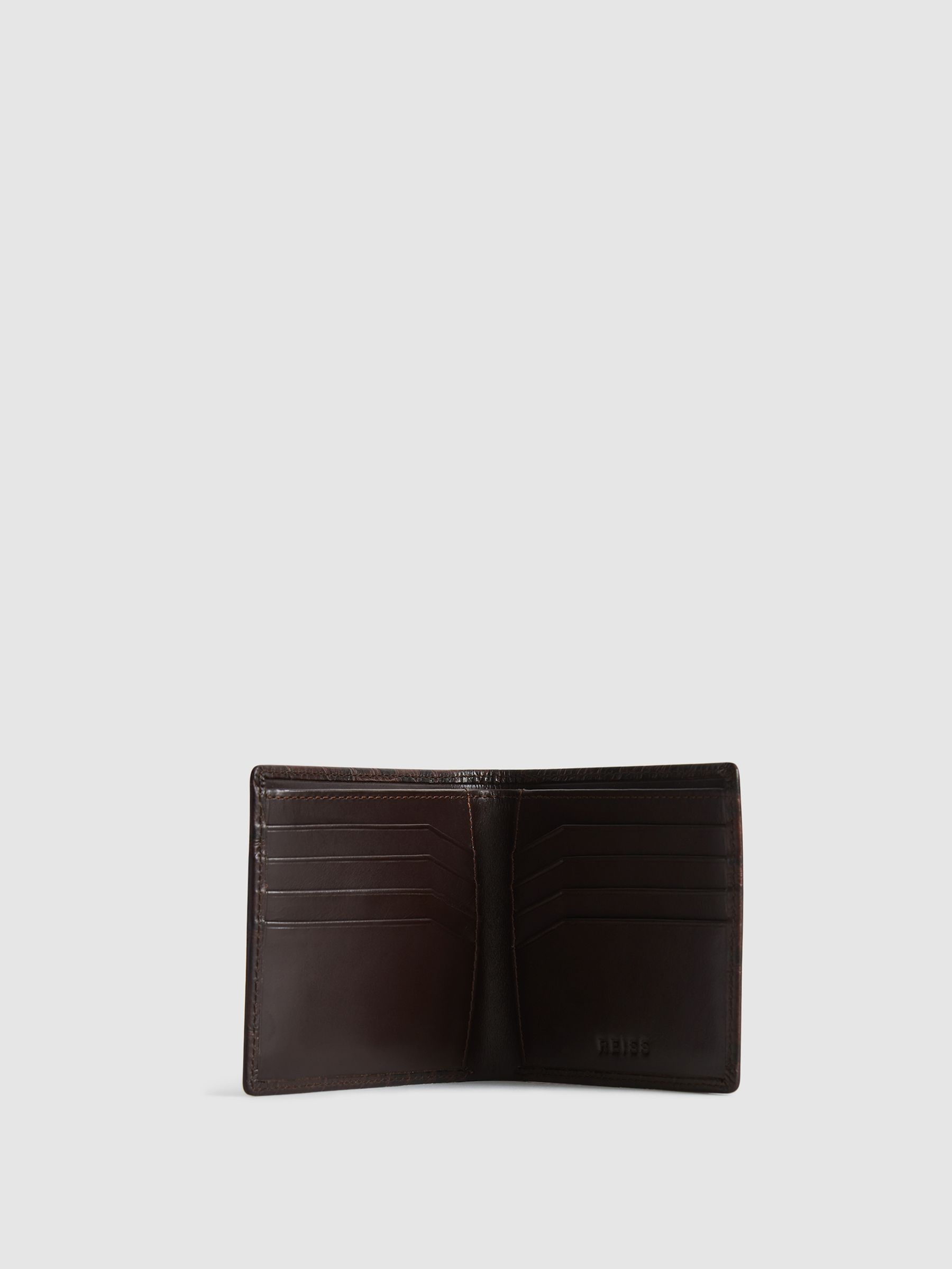 Leather Wallet in Chocolate - Image 3 of 5
