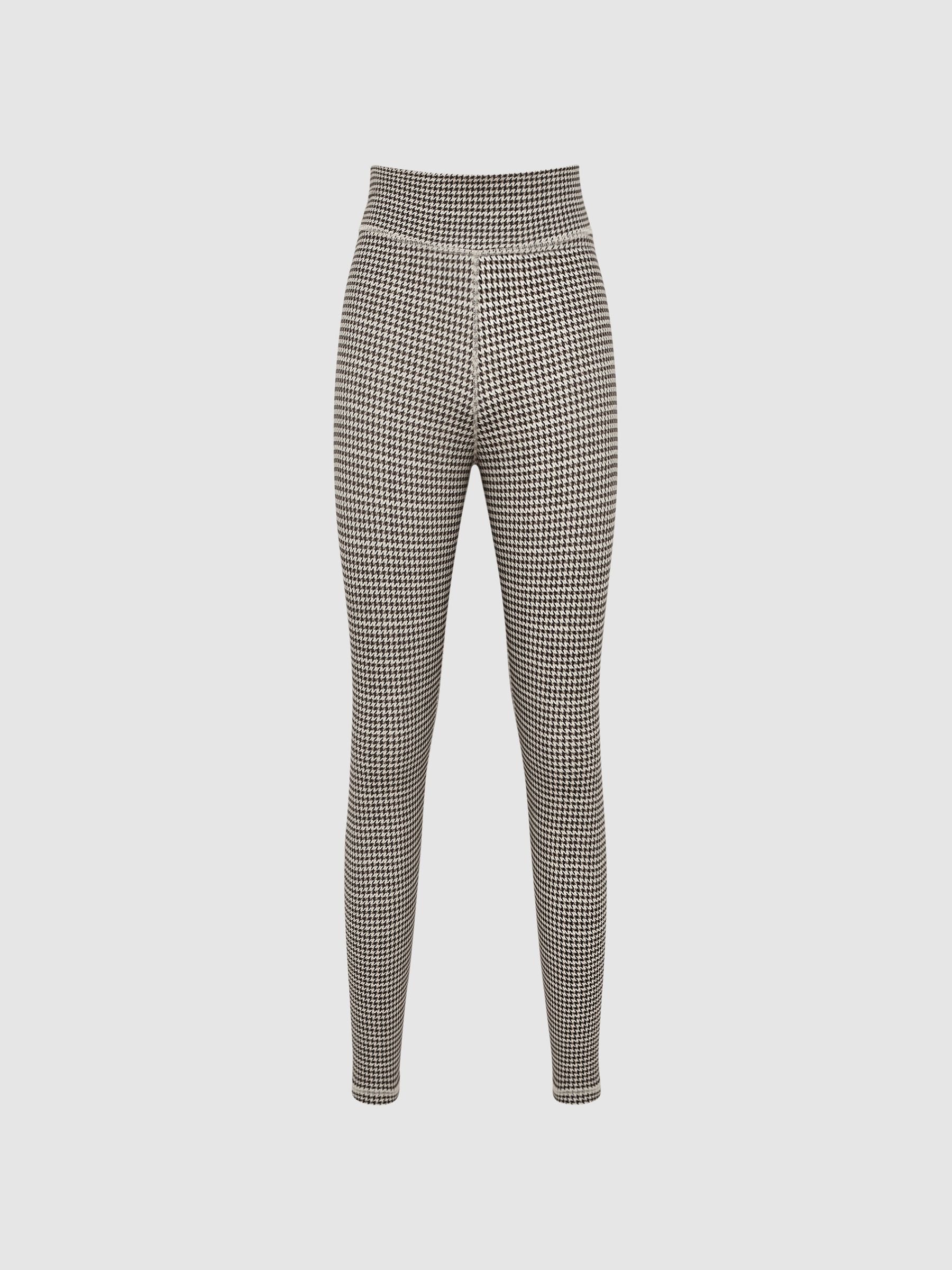The Upside Checked Leggings in Black - Image 2 of 6