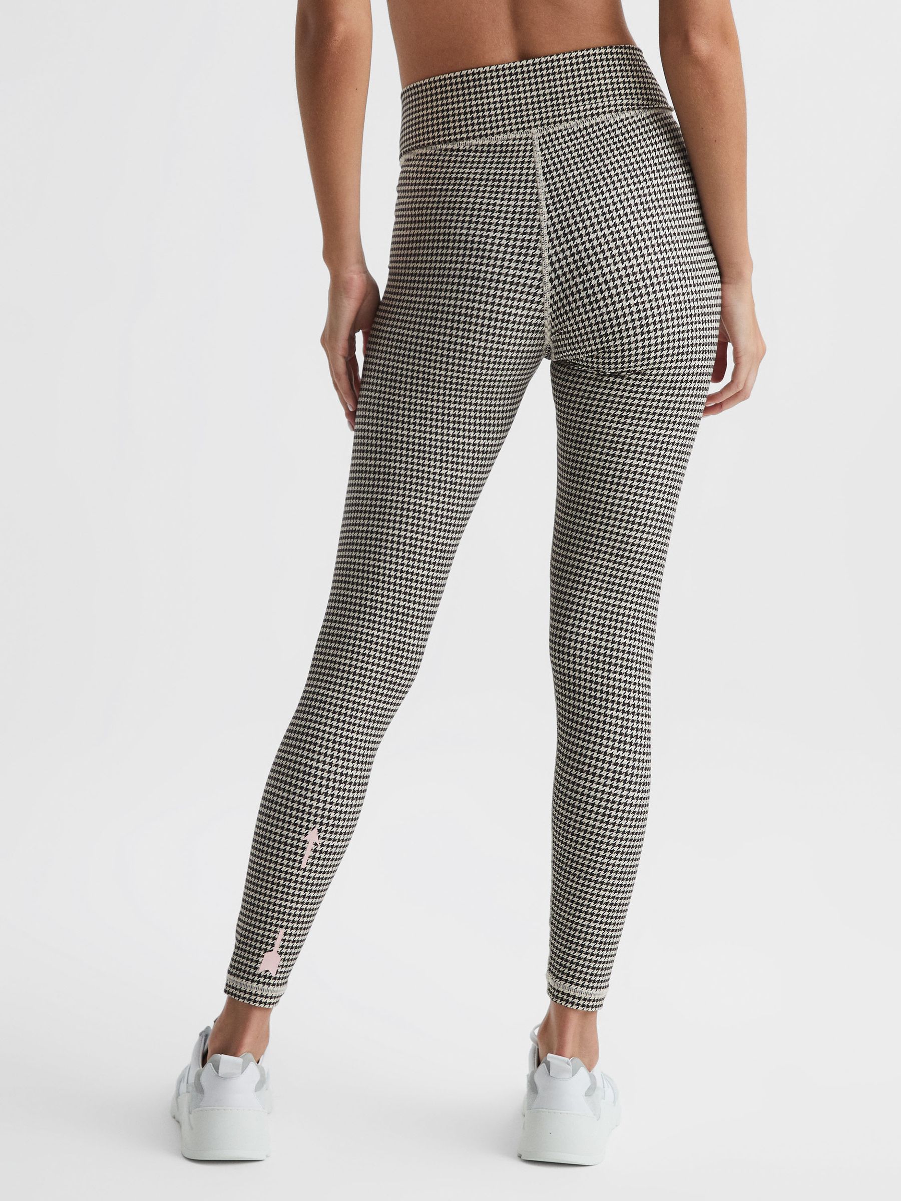 The Upside Checked Leggings in Black - Image 5 of 6