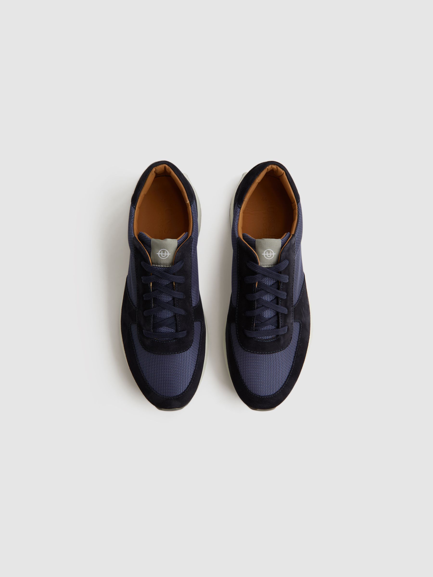 Unseen Trinity Tech Trainers in Blue/Navy - Image 4 of 8