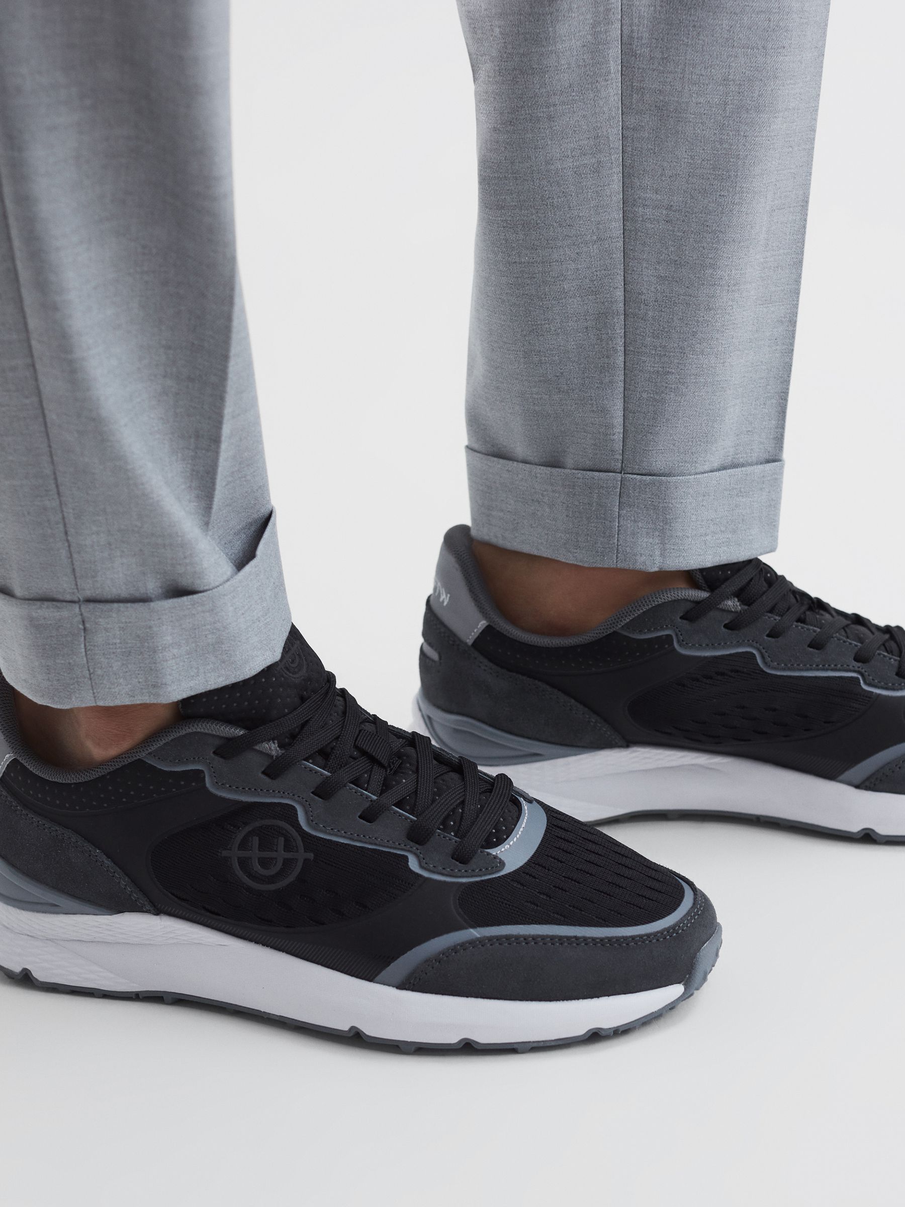 Unseen Spartan Tech Turnschuhe, Schwarz/Weiß - Bild 3 von 6