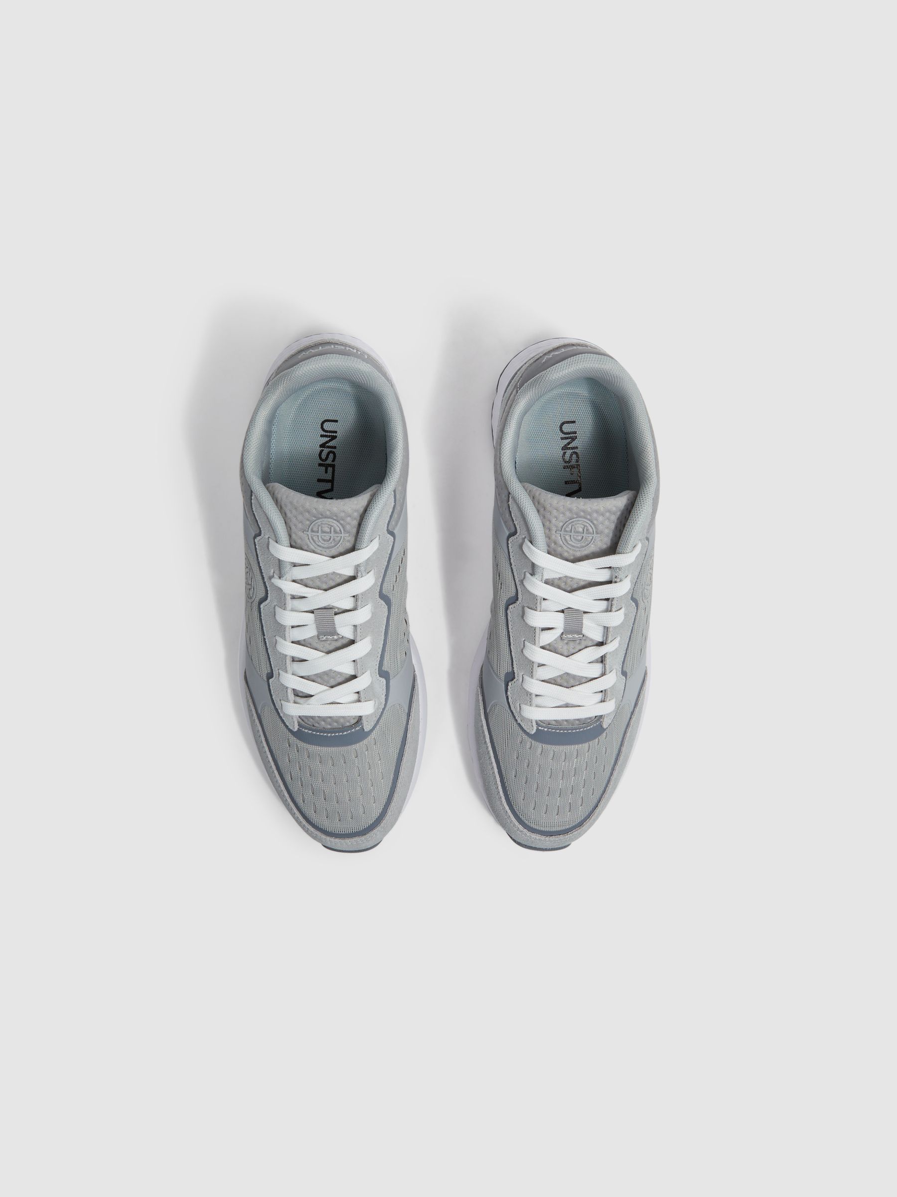 Unseen Spartan Tech Trainers in White/Grey - Image 4 of 6