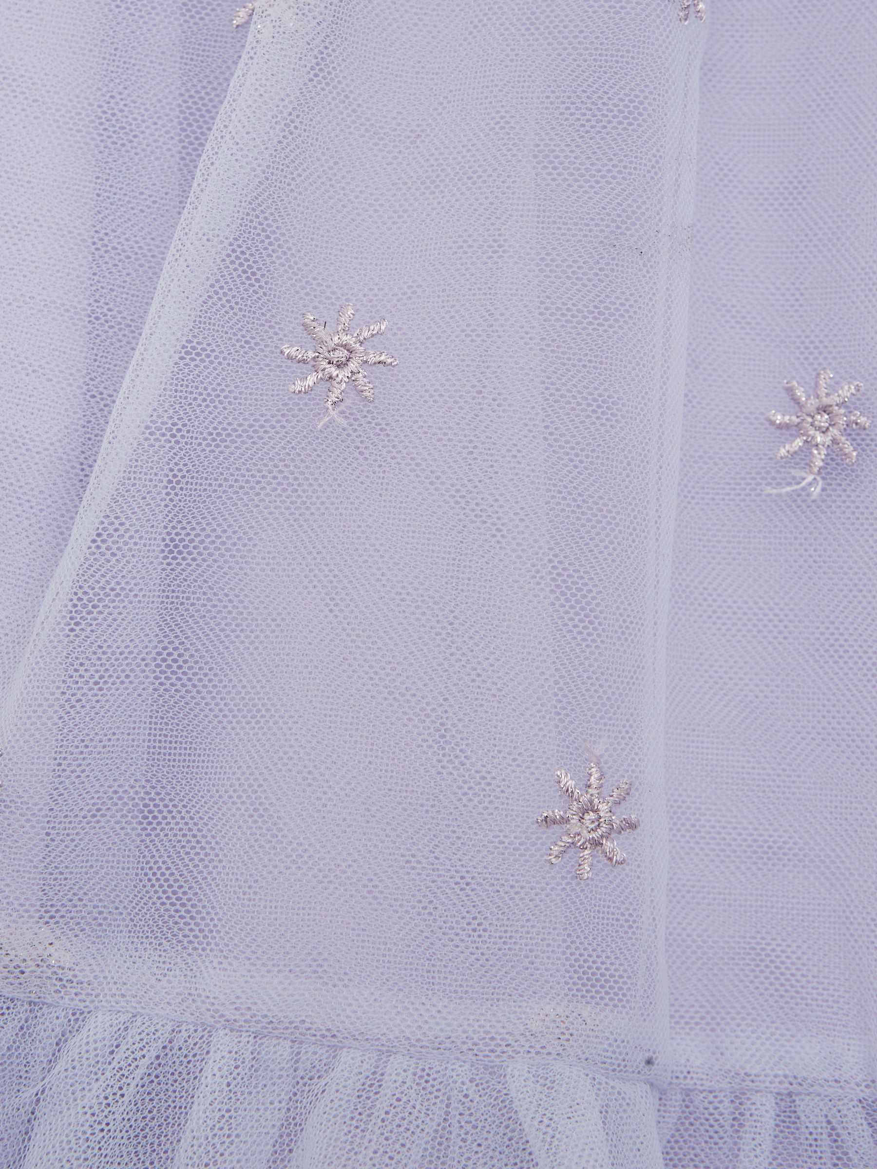 9-12 yrs Tulle Embroidered Dress in Lilac - Image 6 of 6
