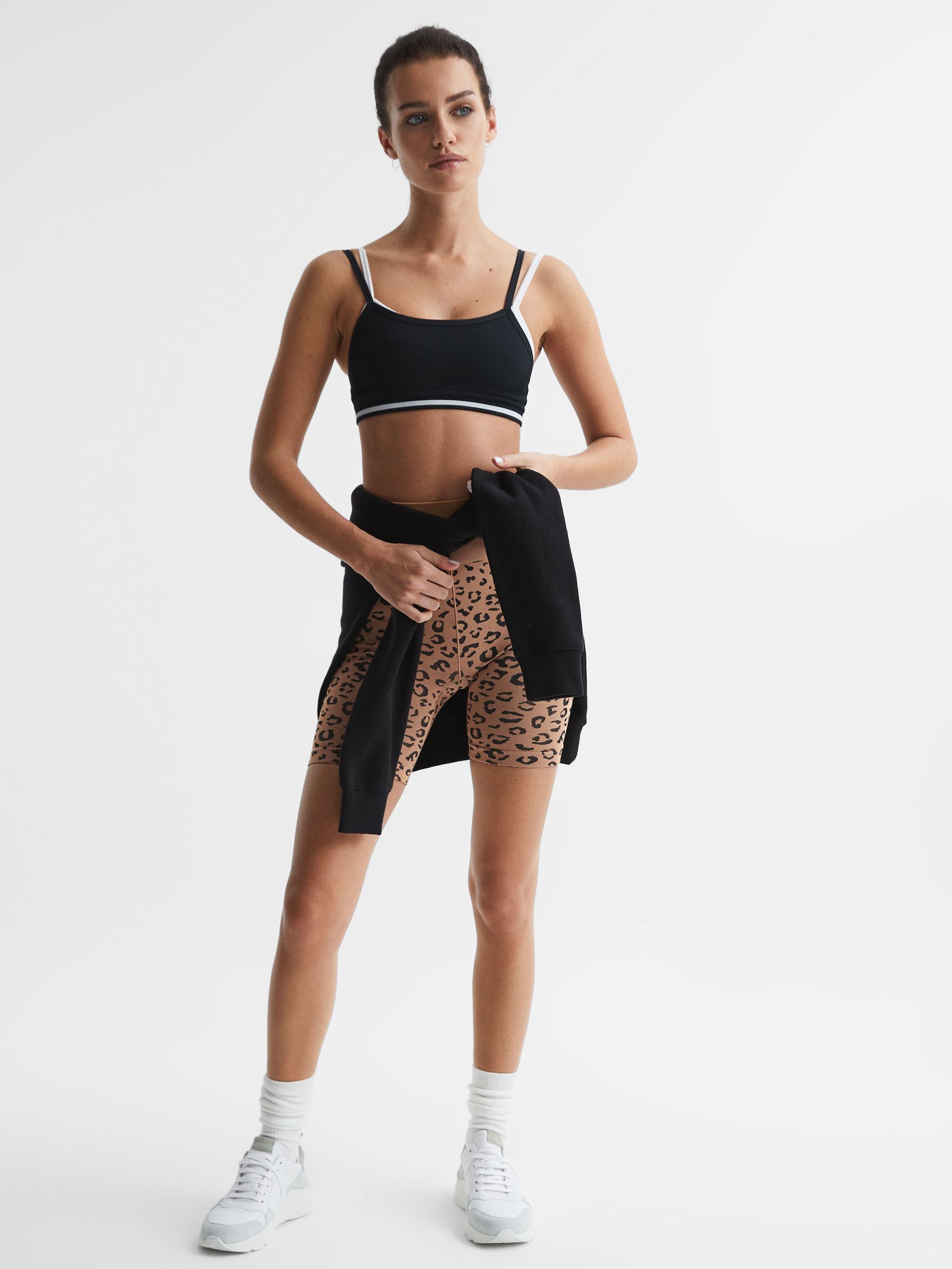 The Upside Seamless Sports Bra in Black - Image 1 of 6