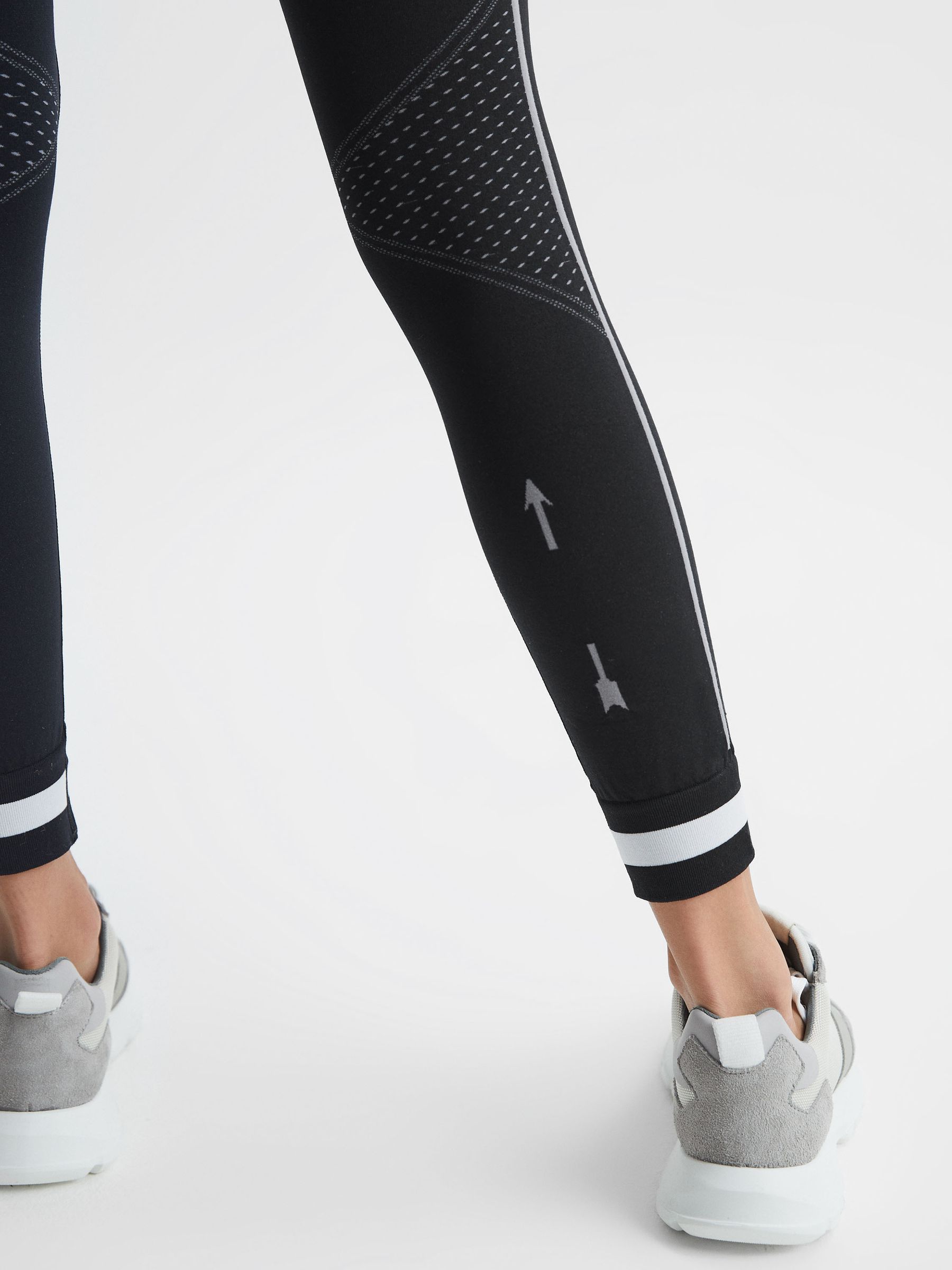 The Upside Seamless Leggings in Black - Image 6 of 7