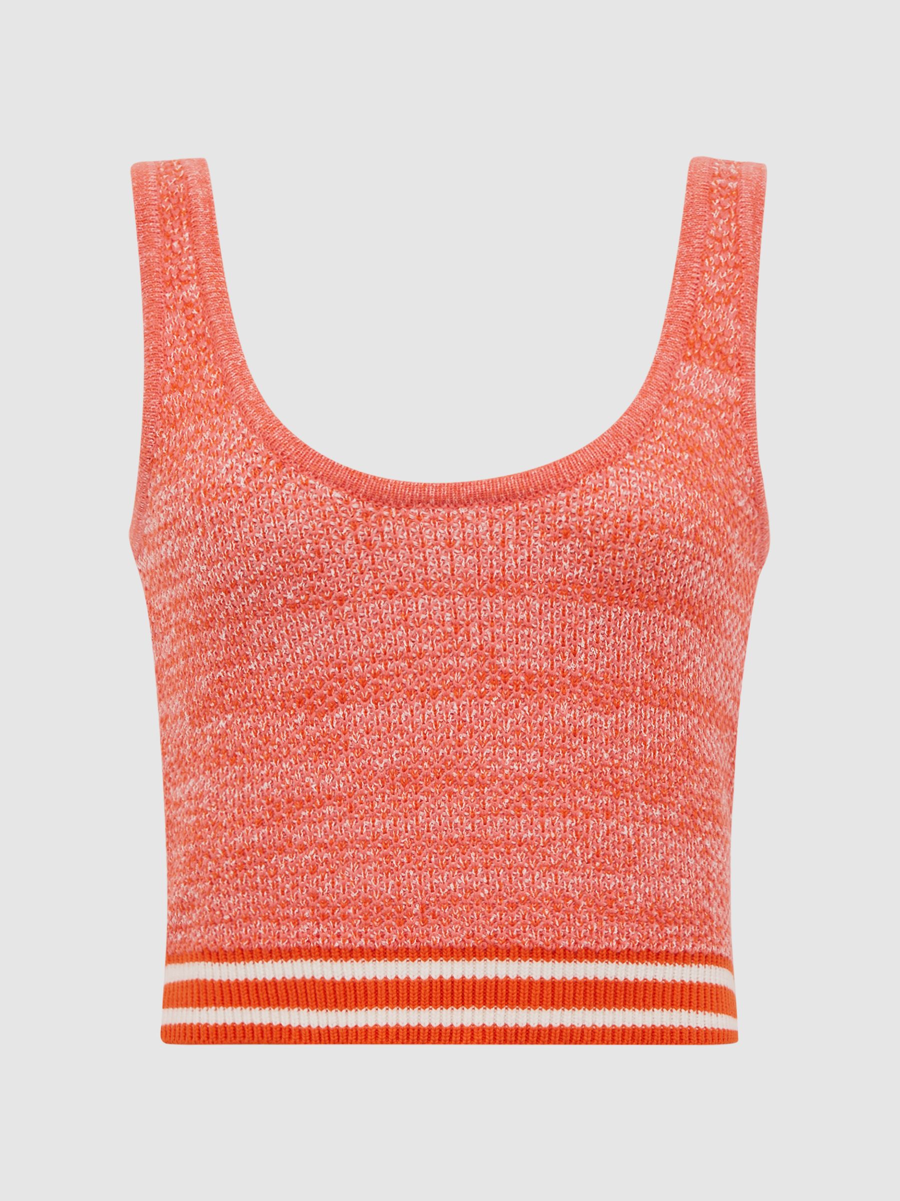 The Upside Knitted Cropped Top in Pink - Image 2 of 5