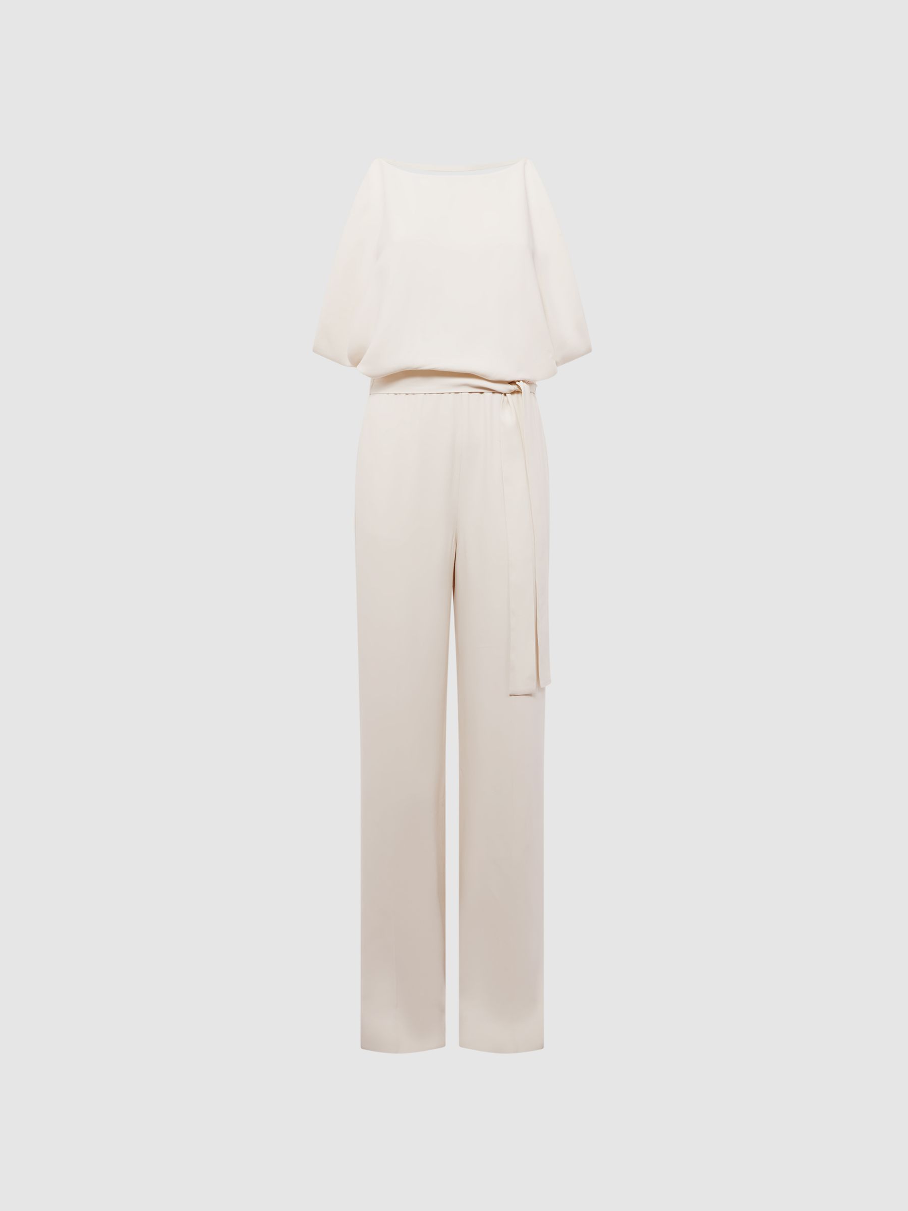 Wide Leg Bridal Jumpsuit in Ivory - Image 2 of 6