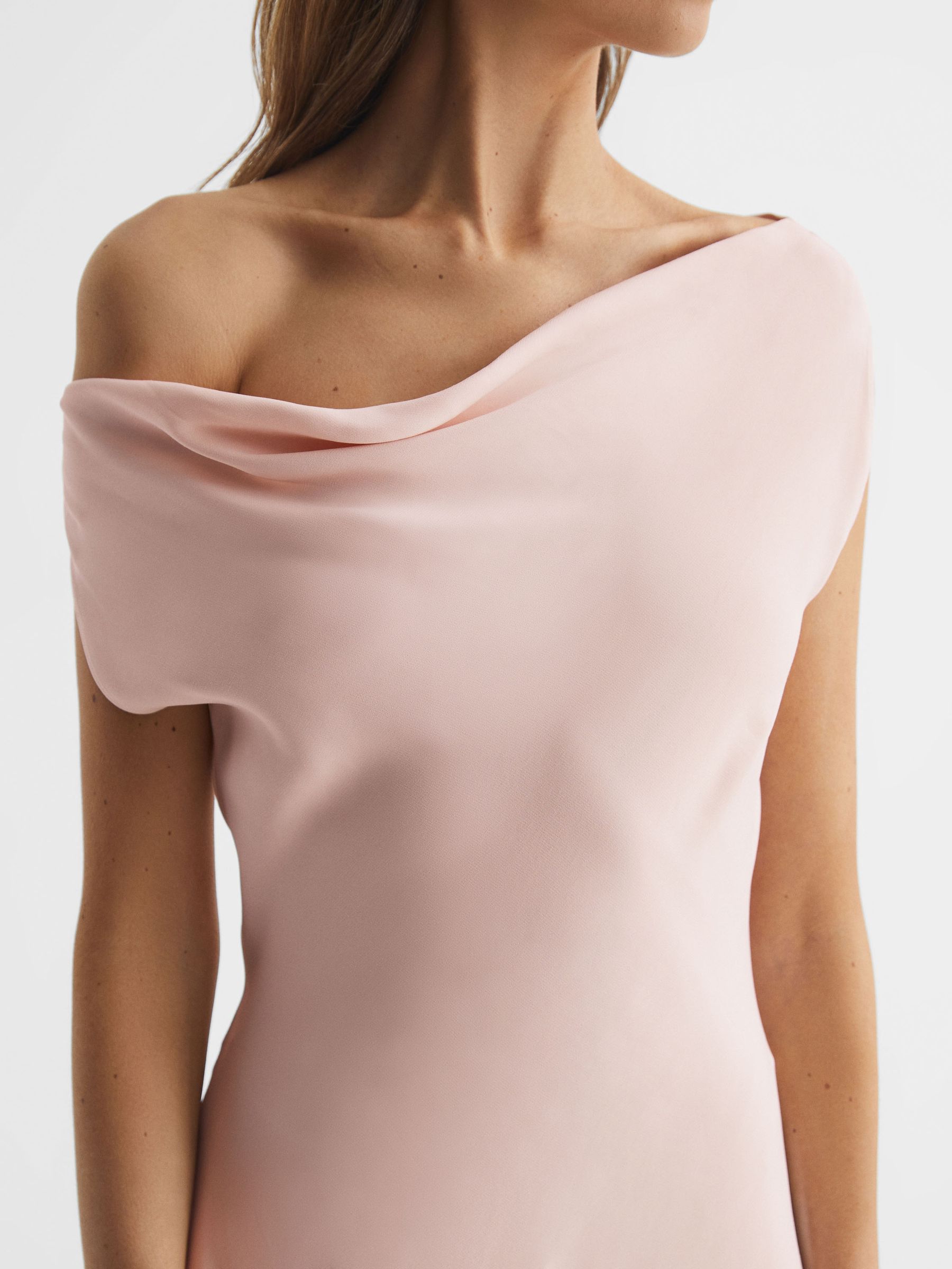 Off-The-Shoulder Maxi Dress in Nude - Image 4 of 6