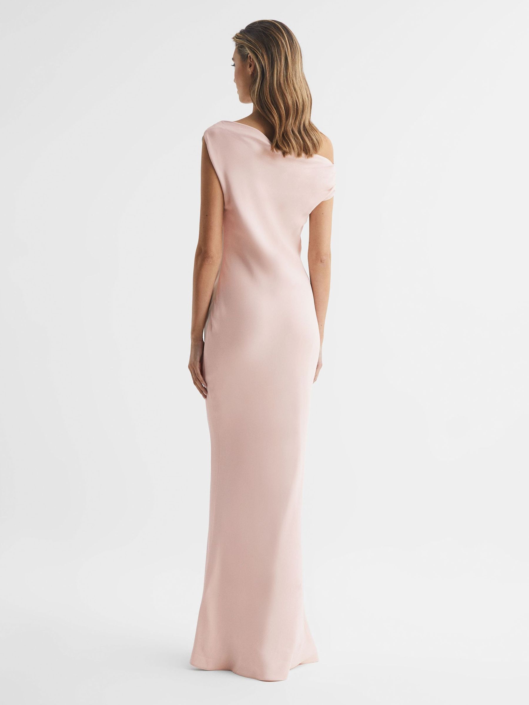 Off-The-Shoulder Maxi Dress in Nude - Image 5 of 6
