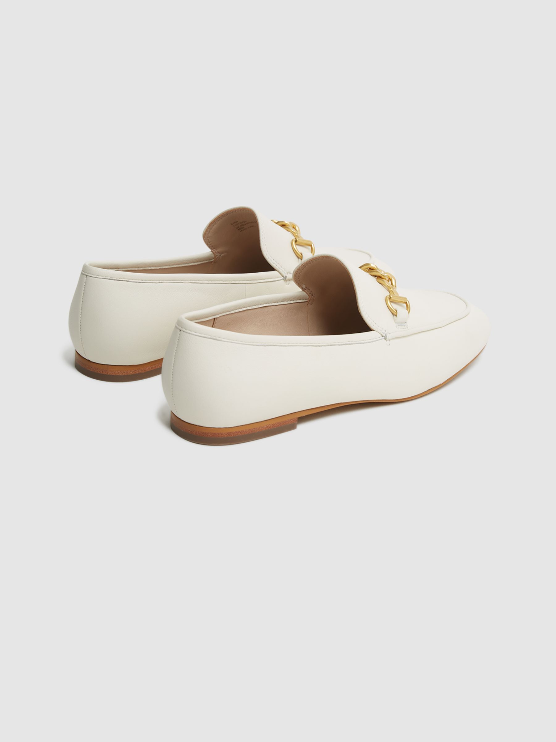 Chain Detail Loafers in Off White - Image 5 of 6