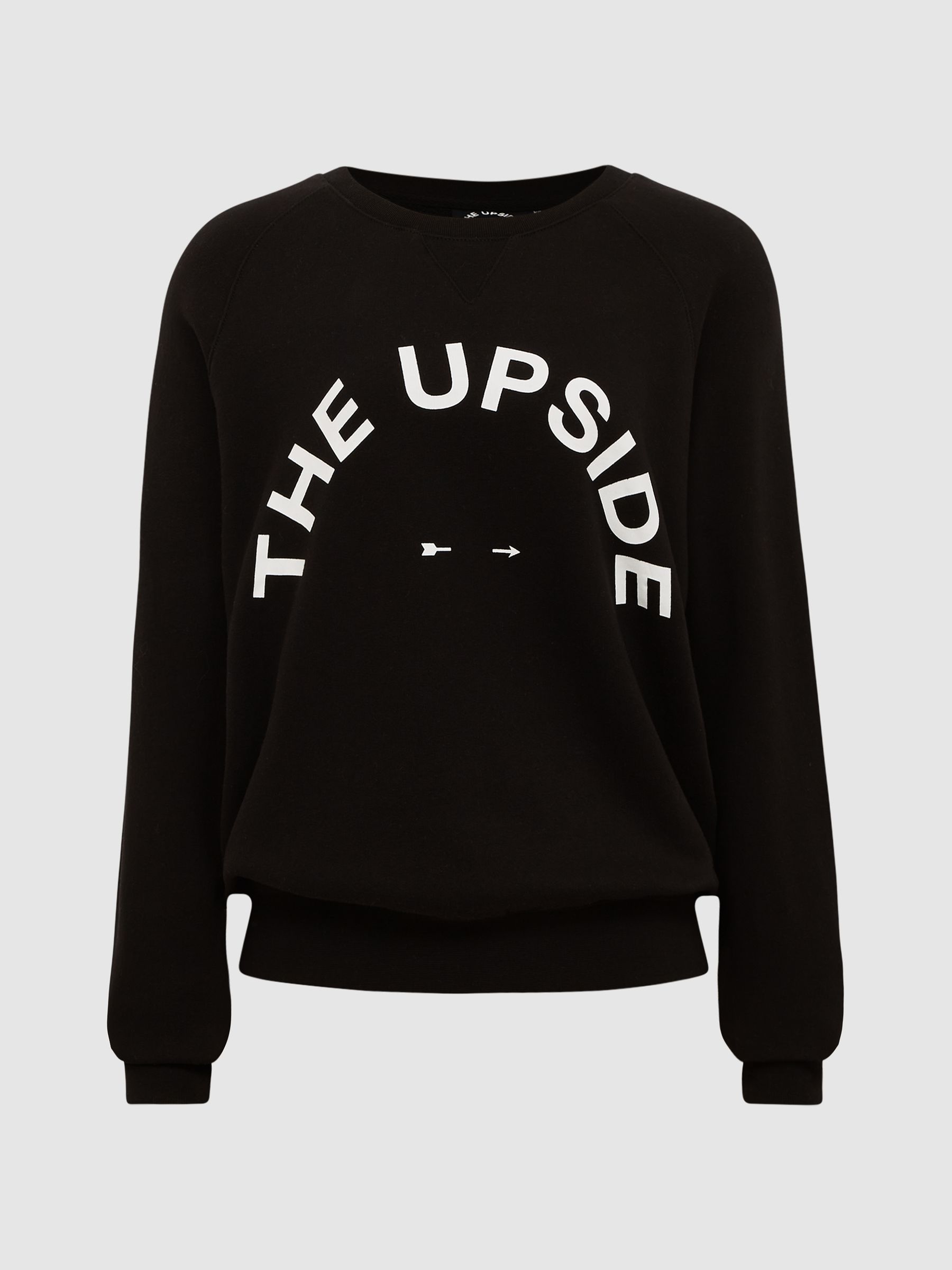 The Upside Crew Neck Jumper in Black - Image 2 of 5 The Upside Crew Neck Jumper in Black - Image 2 of 5
