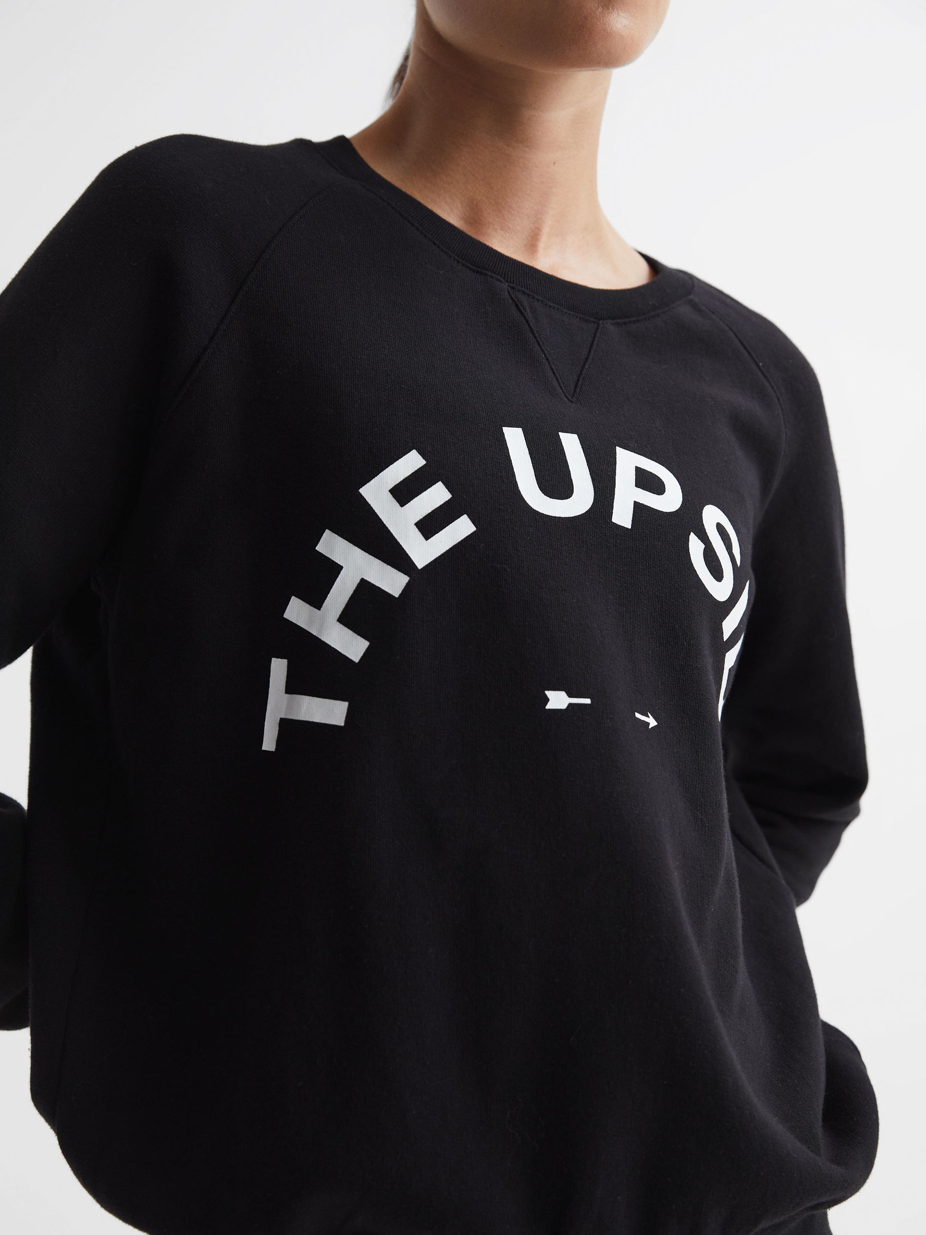 The Upside Crew Neck Jumper in Black - Image 4 of 5