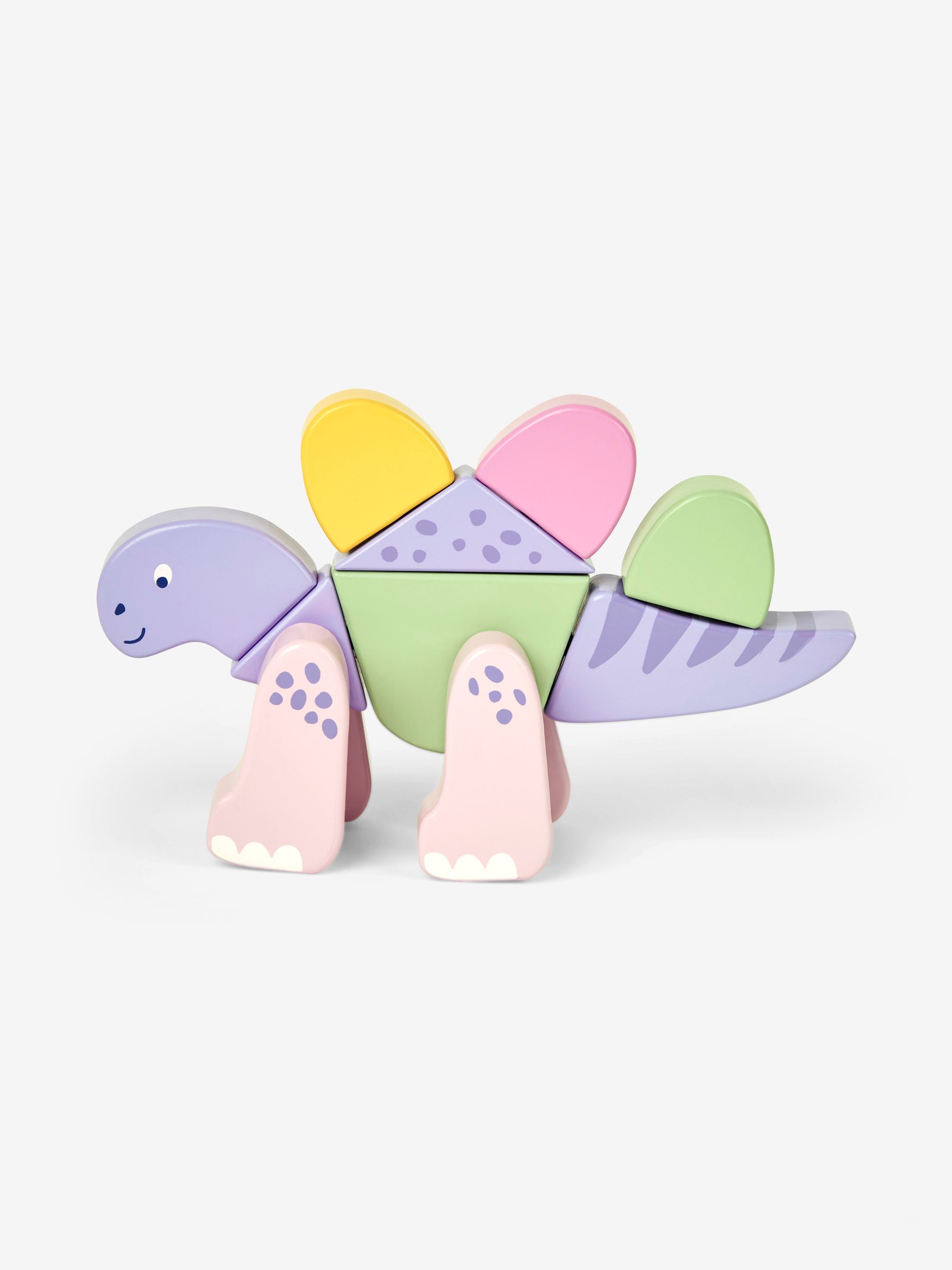 Pink Wooden Transforming Dinosaur Playset - Image 6 of 12