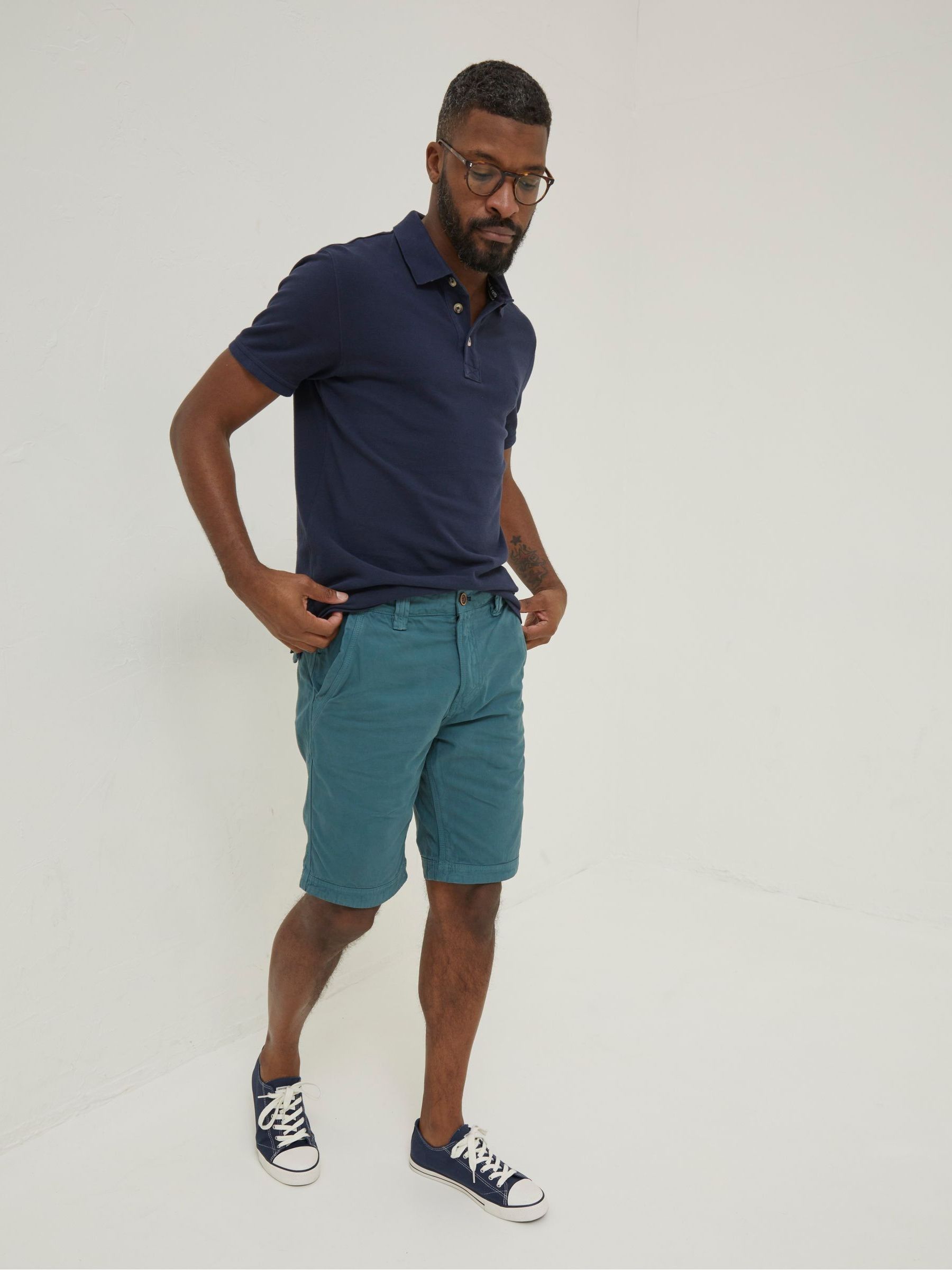 Blue Cove Flat Front Shorts - Image 1 of 5 Blue Cove Flat Front Shorts - Image 1 of 5