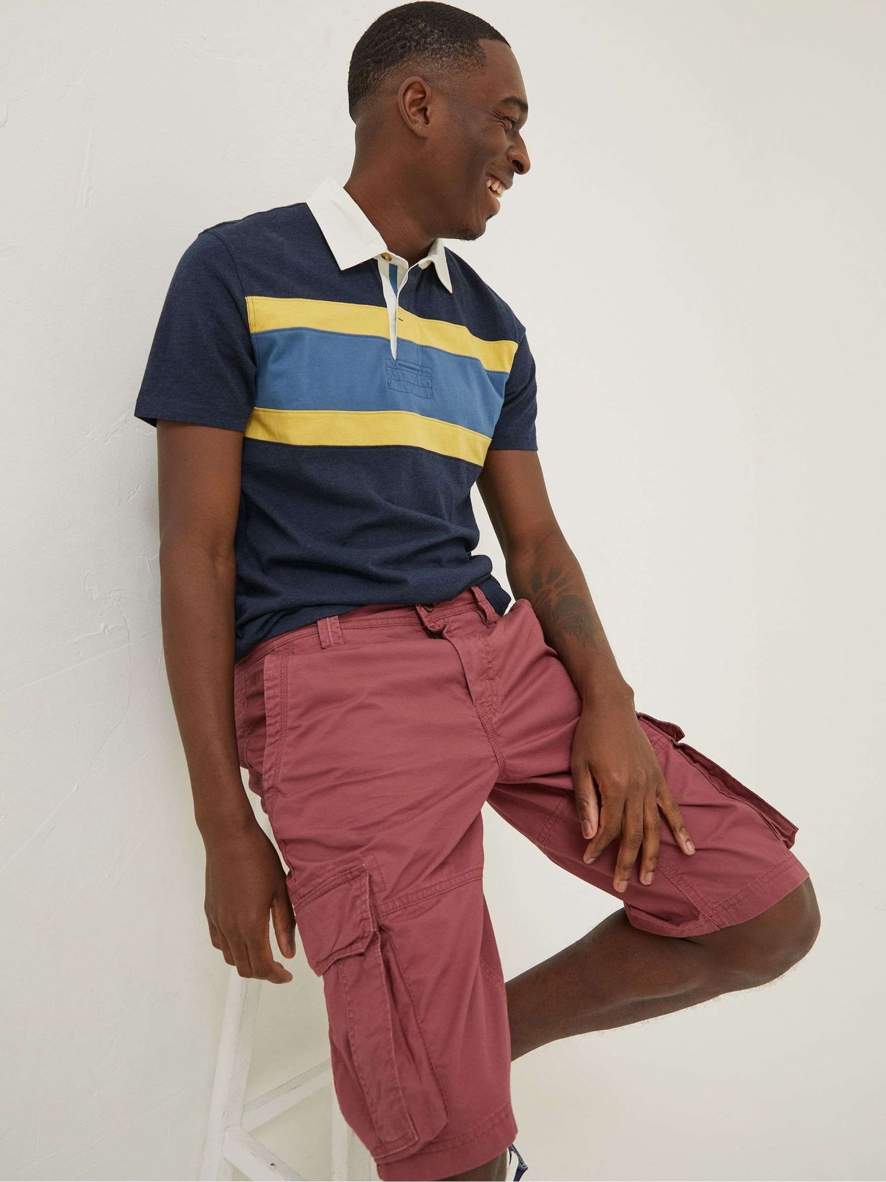 Pink Bude Lightweight Cargo Shorts - Image 4 of 5