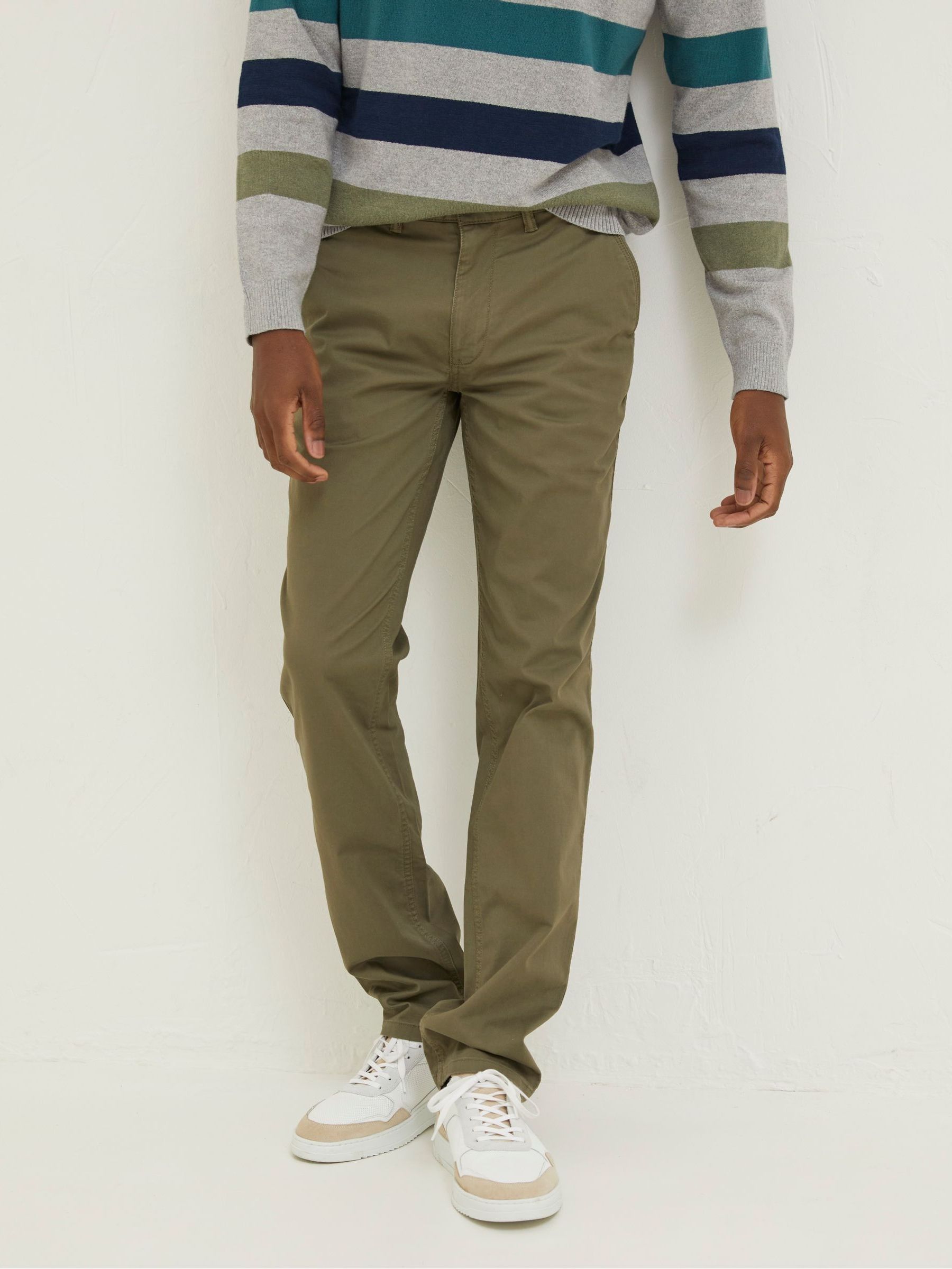 Green Heyshott Slim Stretch Chinos - Image 1 of 3