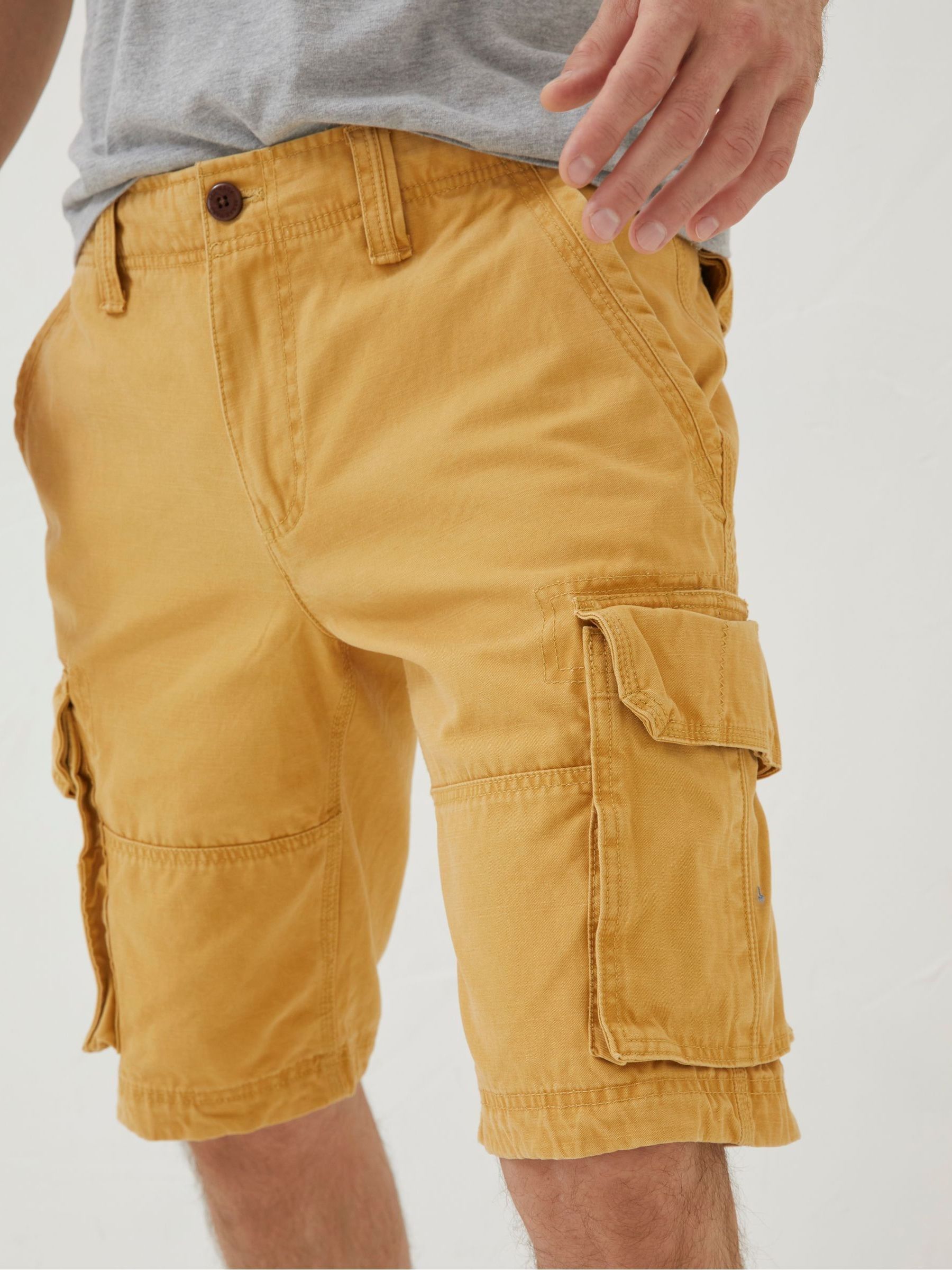 Yellow Breakyard Cargo Shorts - Image 4 of 5