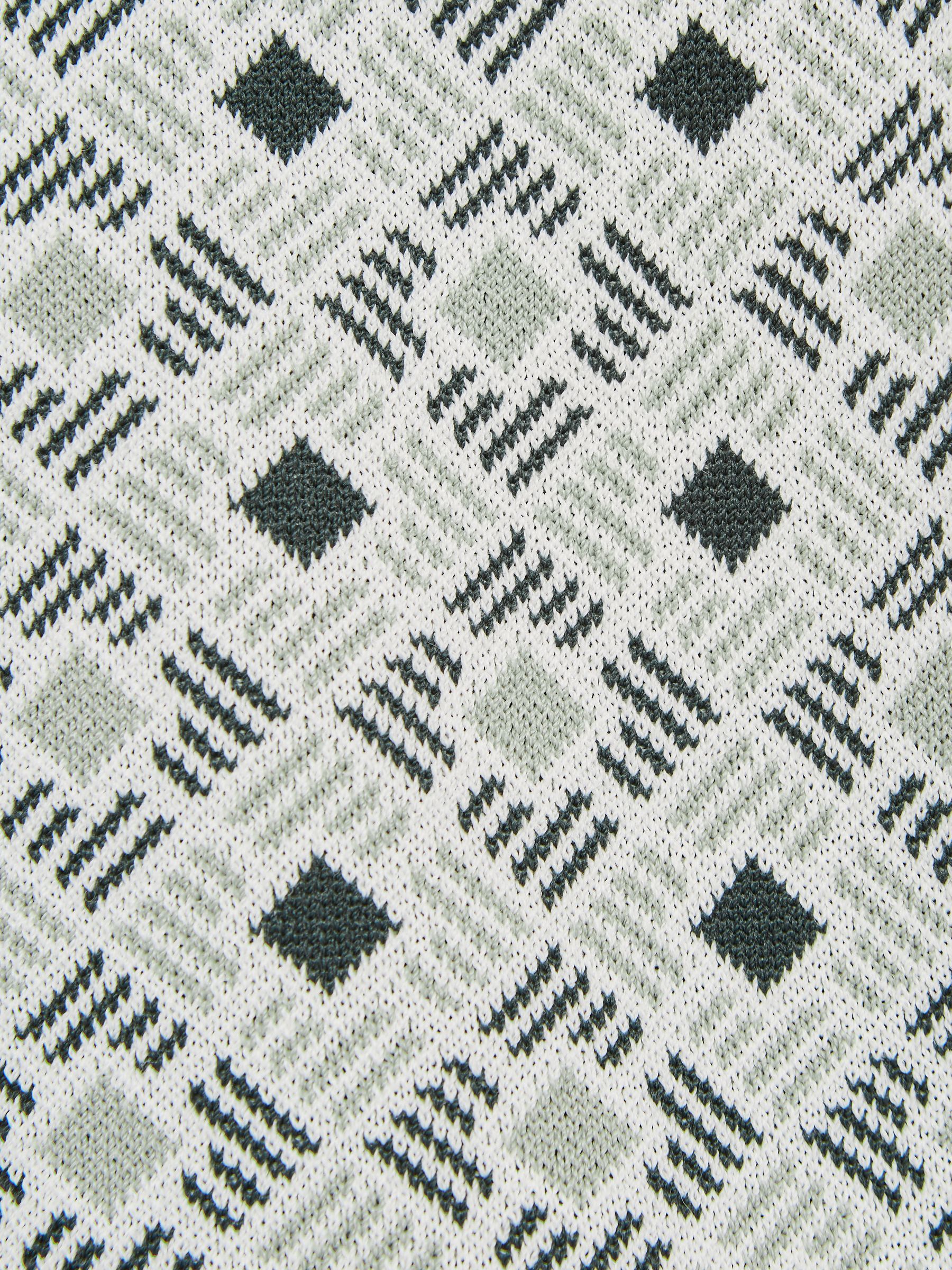 Junior Abstract Printed Drawstring Shorts in Sage - Image 6 of 6