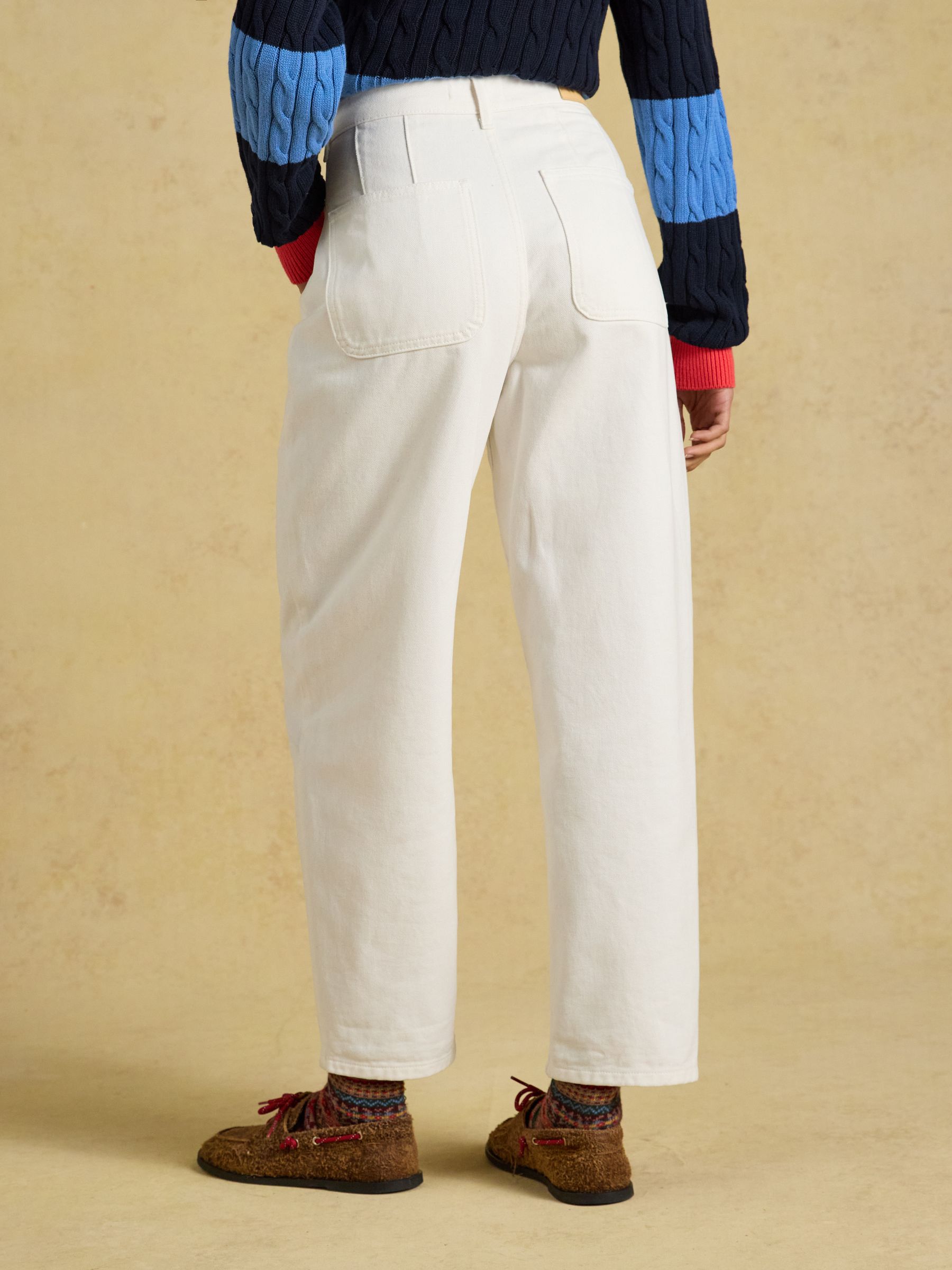 Ecru Relaxed Fit High Waisted Jean - Image 2 of 7 Ecru Relaxed Fit High Waisted Jean - Image 2 of 7