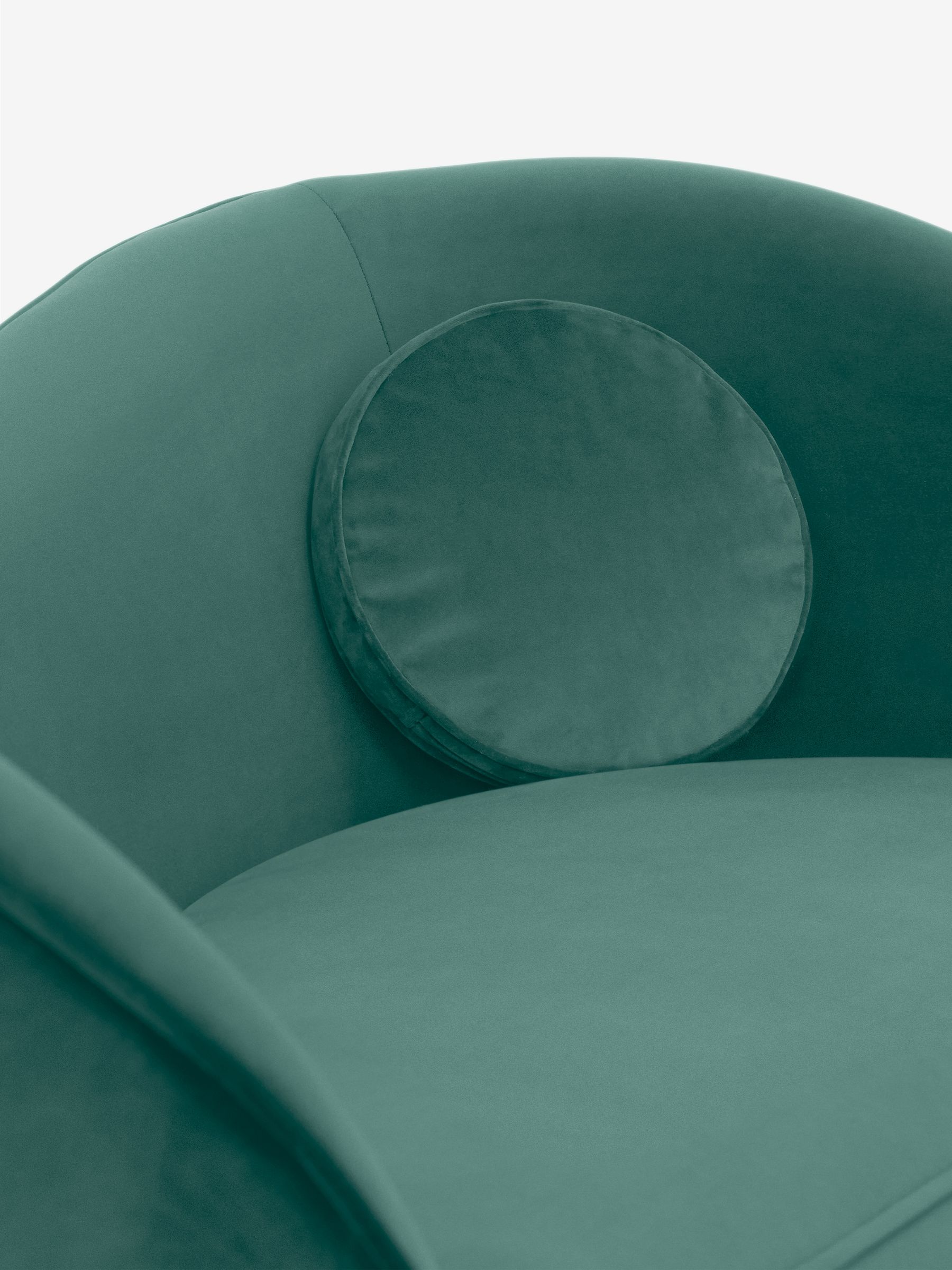 Kooper 2 Seater Sofa in Modern Velvet Kingfisher Blue - Image 3 of 5