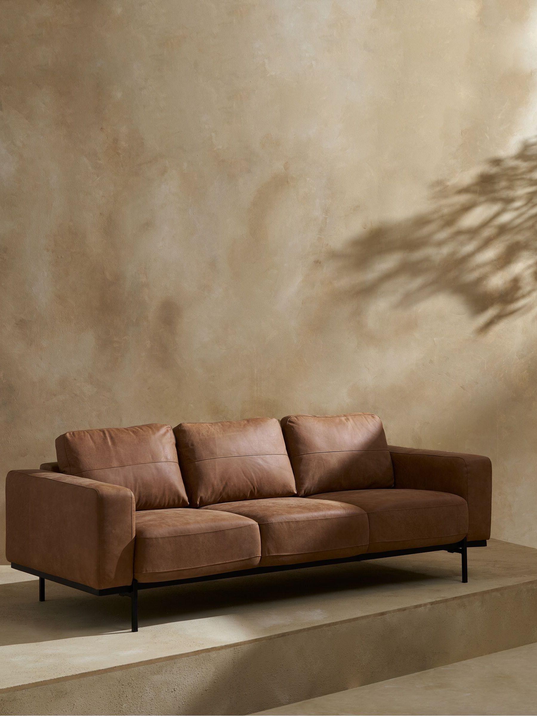 Jarrod Seater Sofa in Tan Made