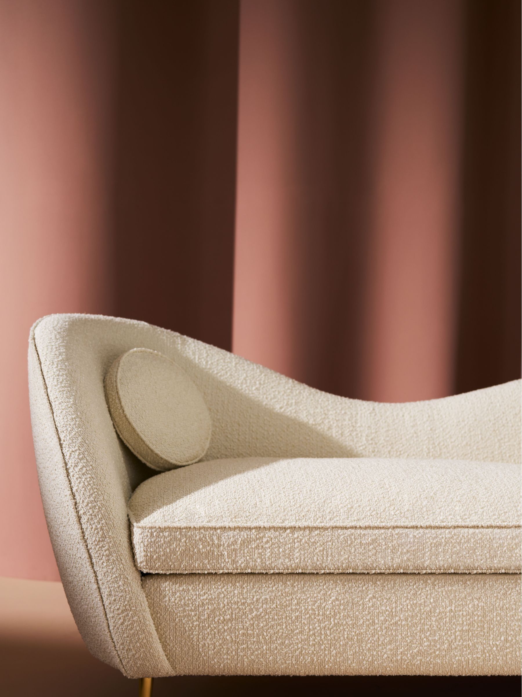 Kooper 2 Seater Sofa in Soft Boucle Paper White - Image 2 of 7