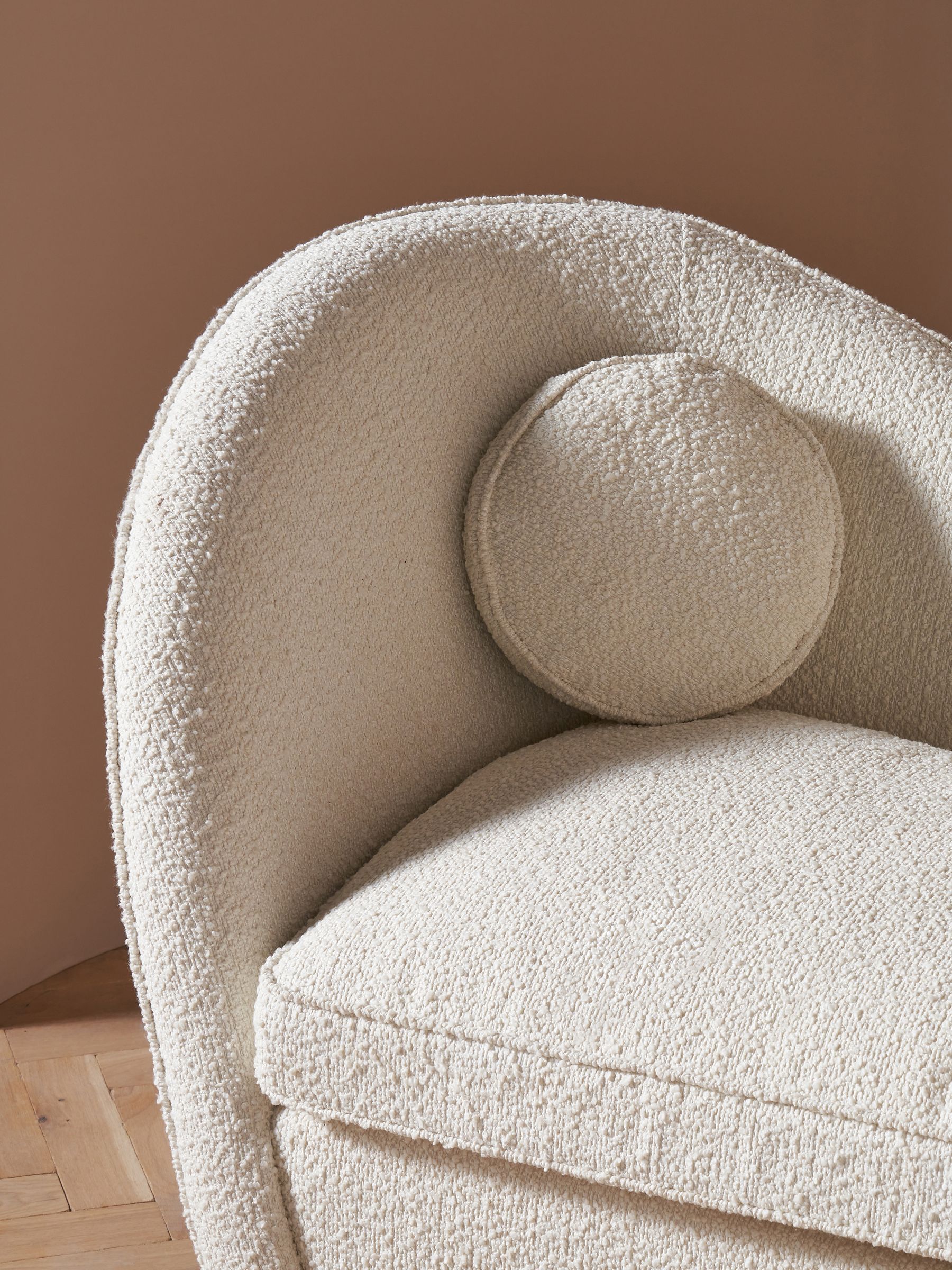 Kooper 2 Seater Sofa in Soft Boucle Paper White - Image 5 of 7