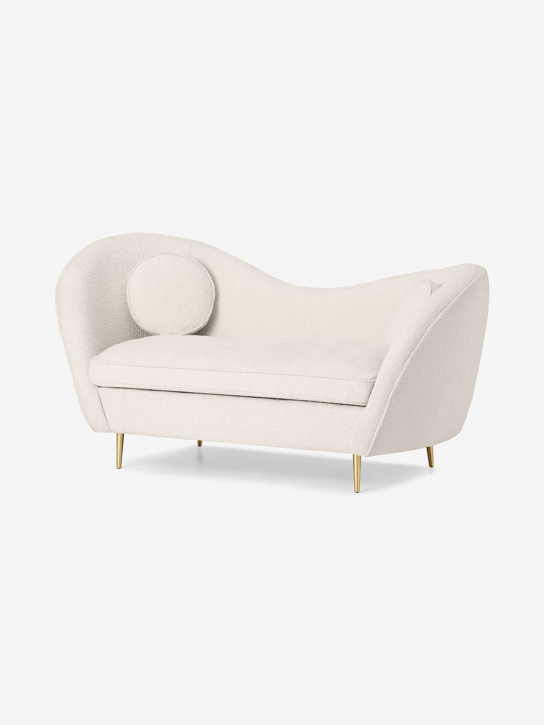 Kooper 2 Seater Sofa in Soft Boucle Paper White - Image 6 of 7