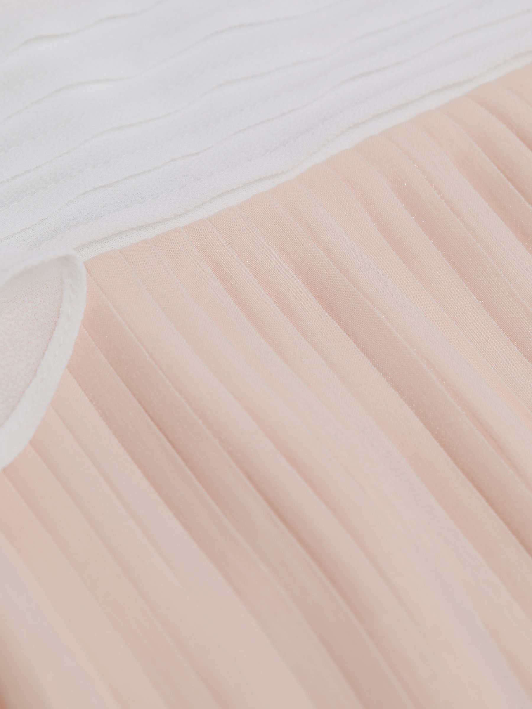9-14 yrs Pleated Metallic Dress in Pink - Image 5 of 5