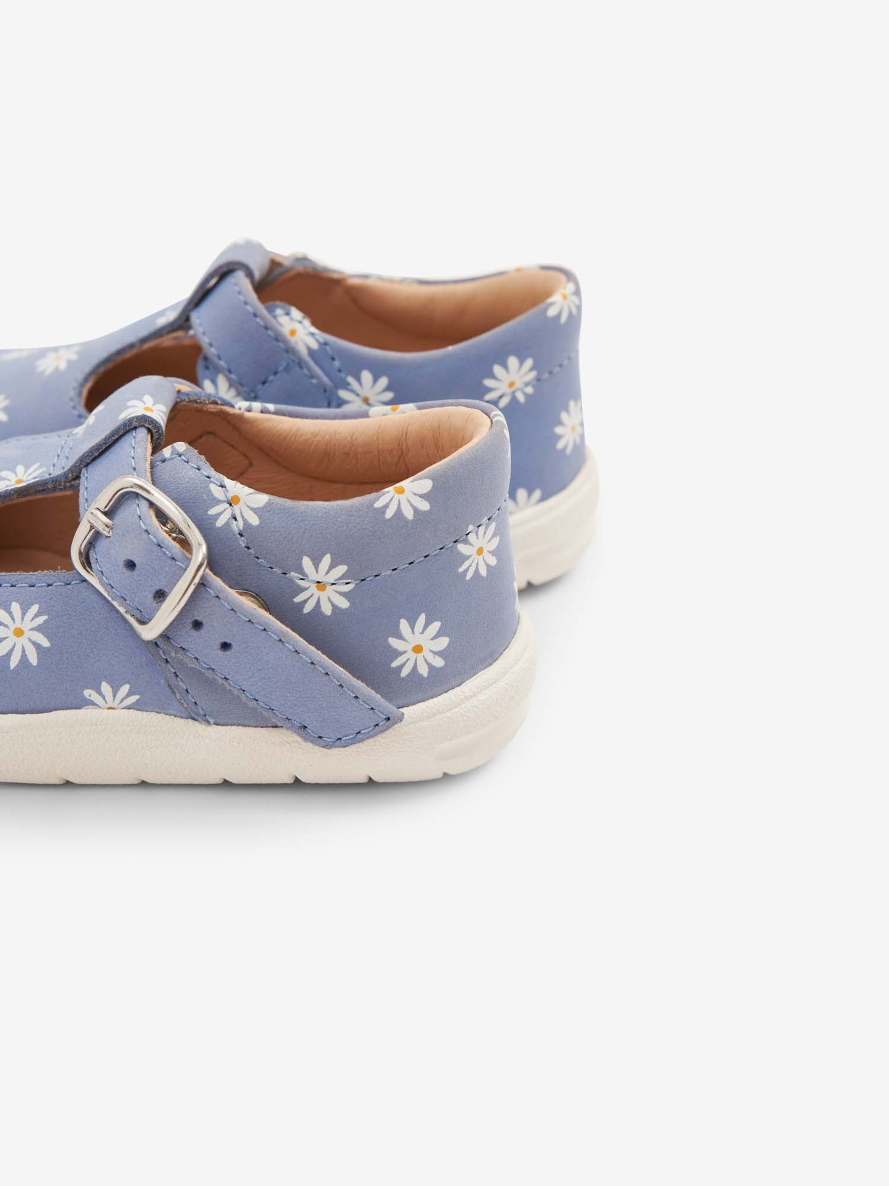 Blue Girls' Start-Rite Daisy T-Bar First Walker Shoes - Image 4 of 4