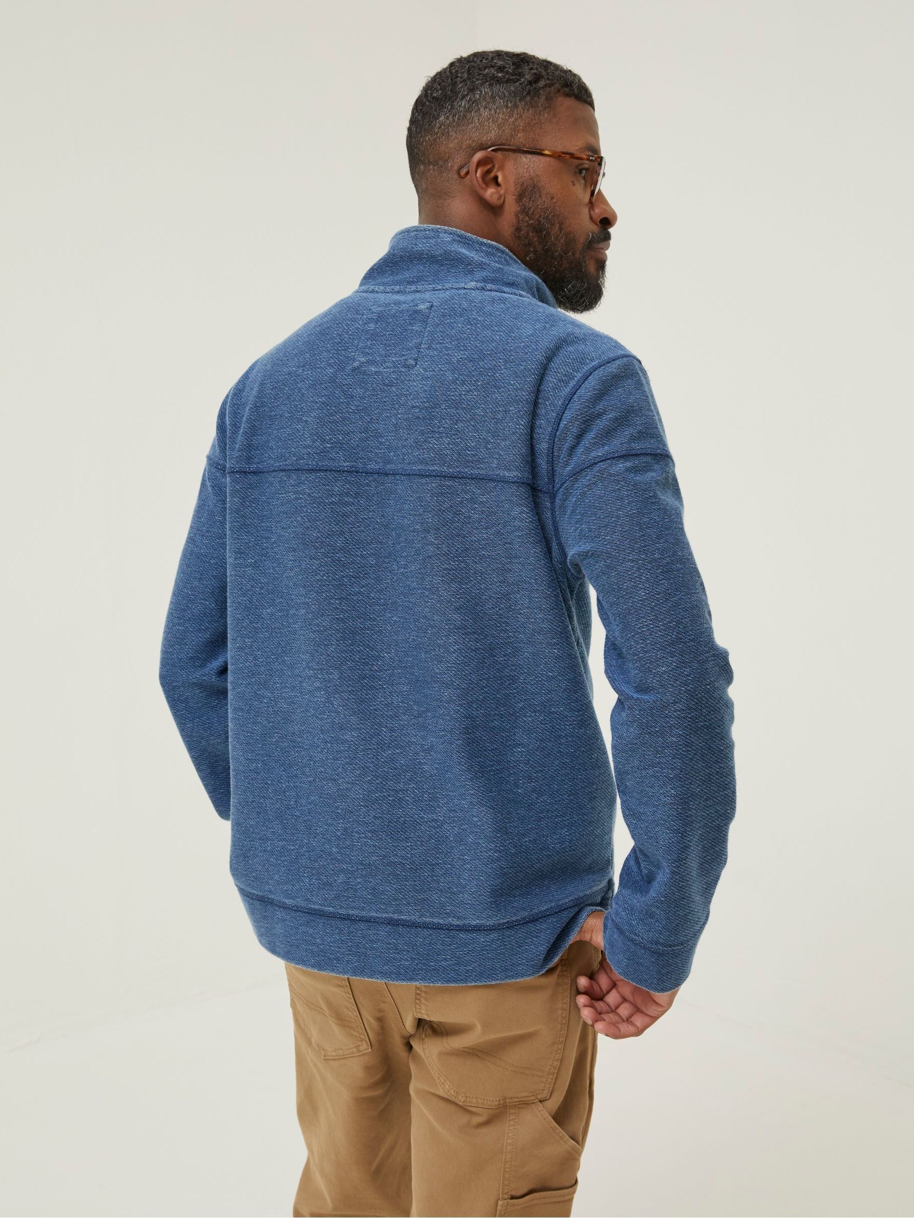 Blue Half Neck Sweatshirt - Image 2 of 5
