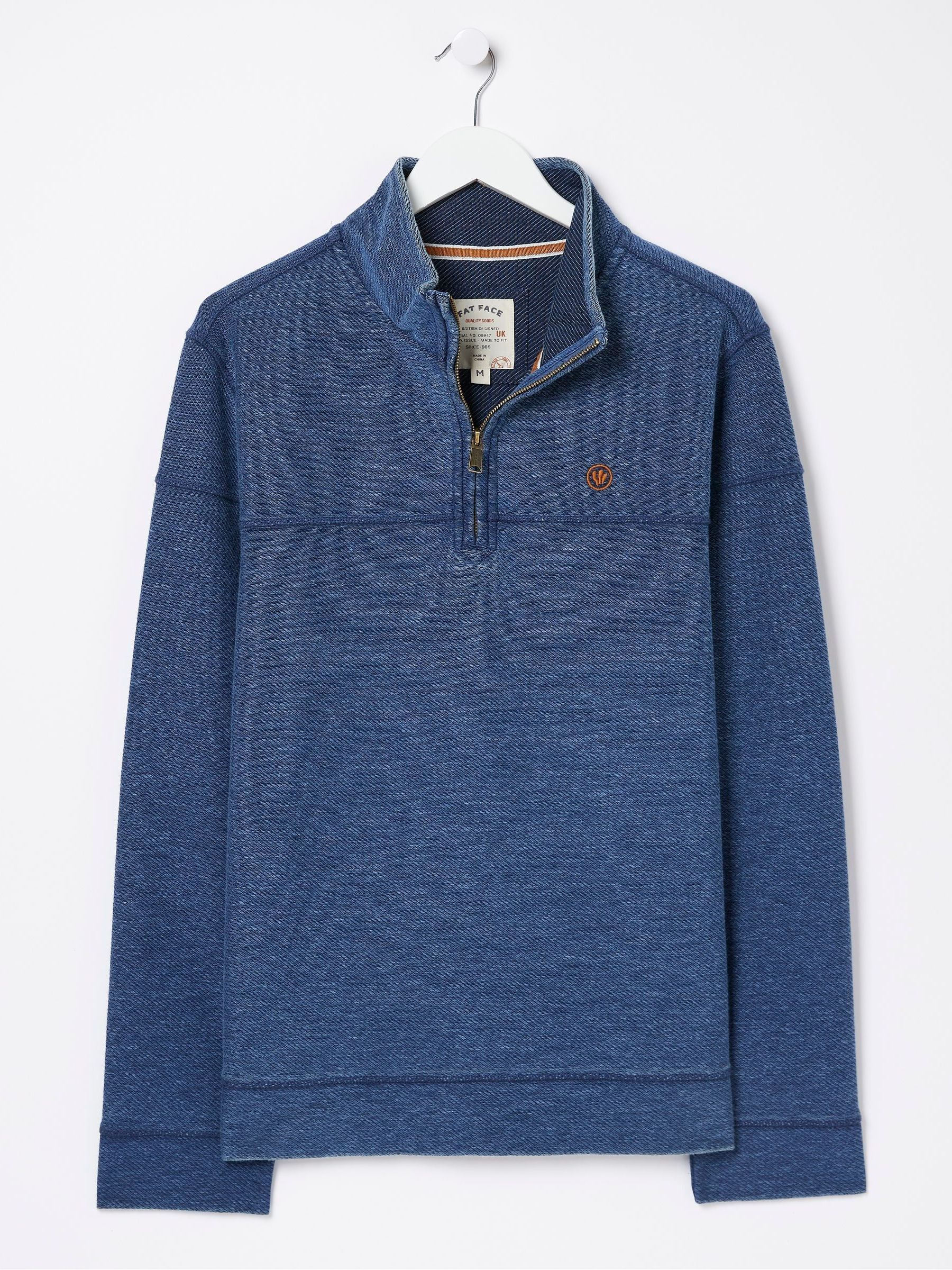 Blue Half Neck Sweatshirt - Image 5 of 5