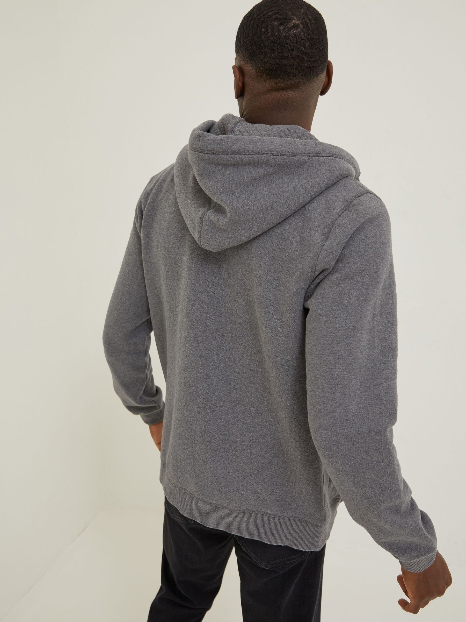 Brooke Grey Zip Through Hoodie - Image 2 of 3 Brooke Grey Zip Through Hoodie - Image 2 of 3