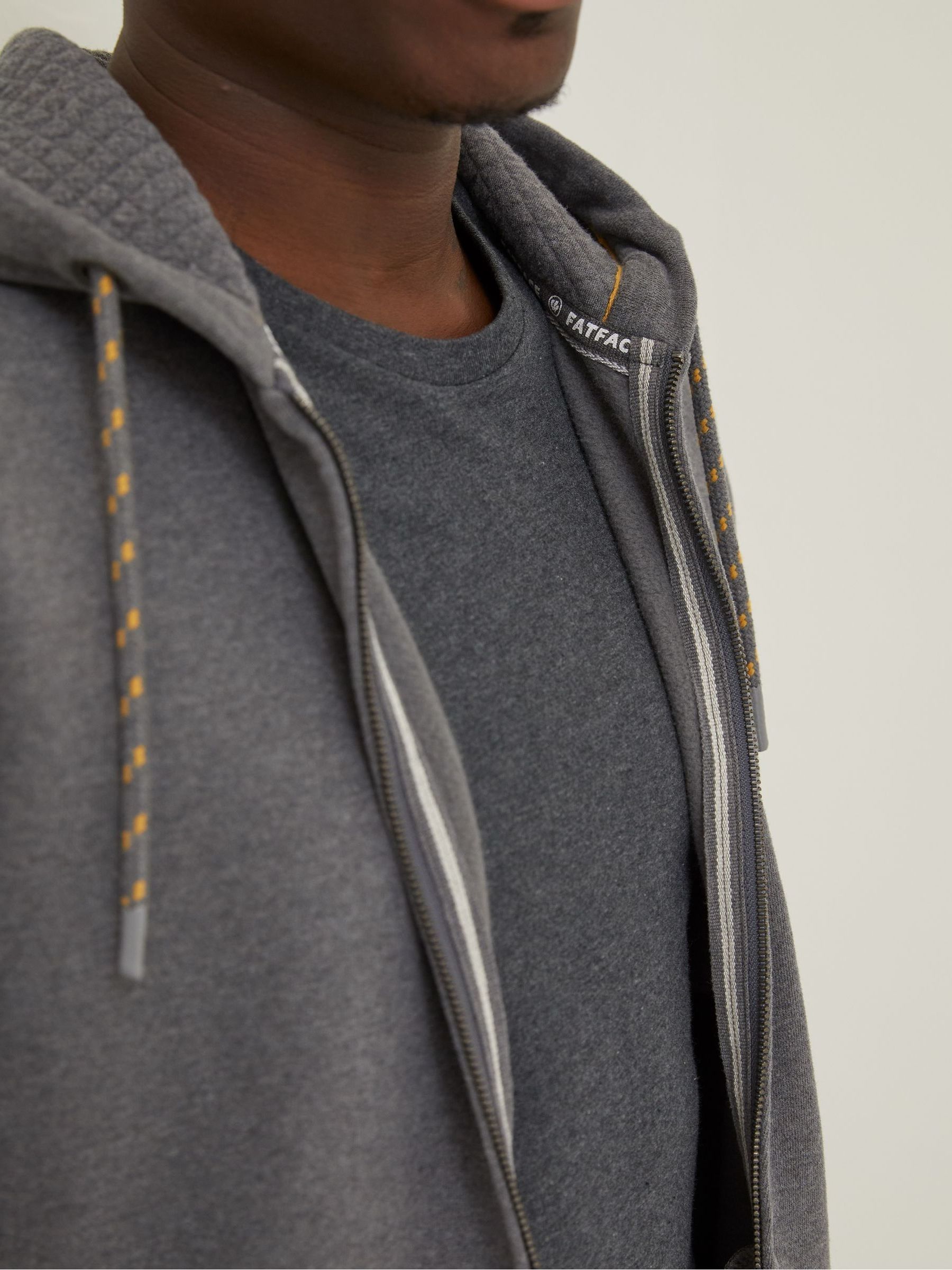 Brooke Grey Zip Through Hoodie - Image 3 of 3 Brooke Grey Zip Through Hoodie - Image 3 of 3