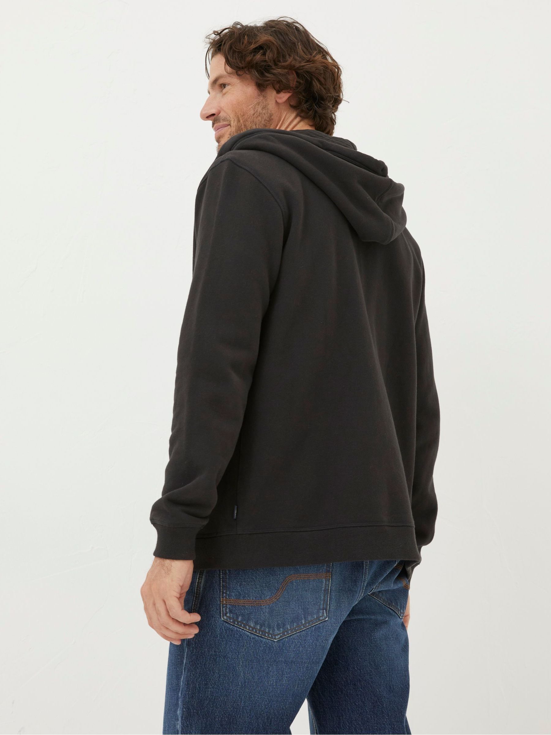 Brooke Black Zip-Up Hoodie - Image 2 of 4 Brooke Black Zip-Up Hoodie - Image 2 of 4