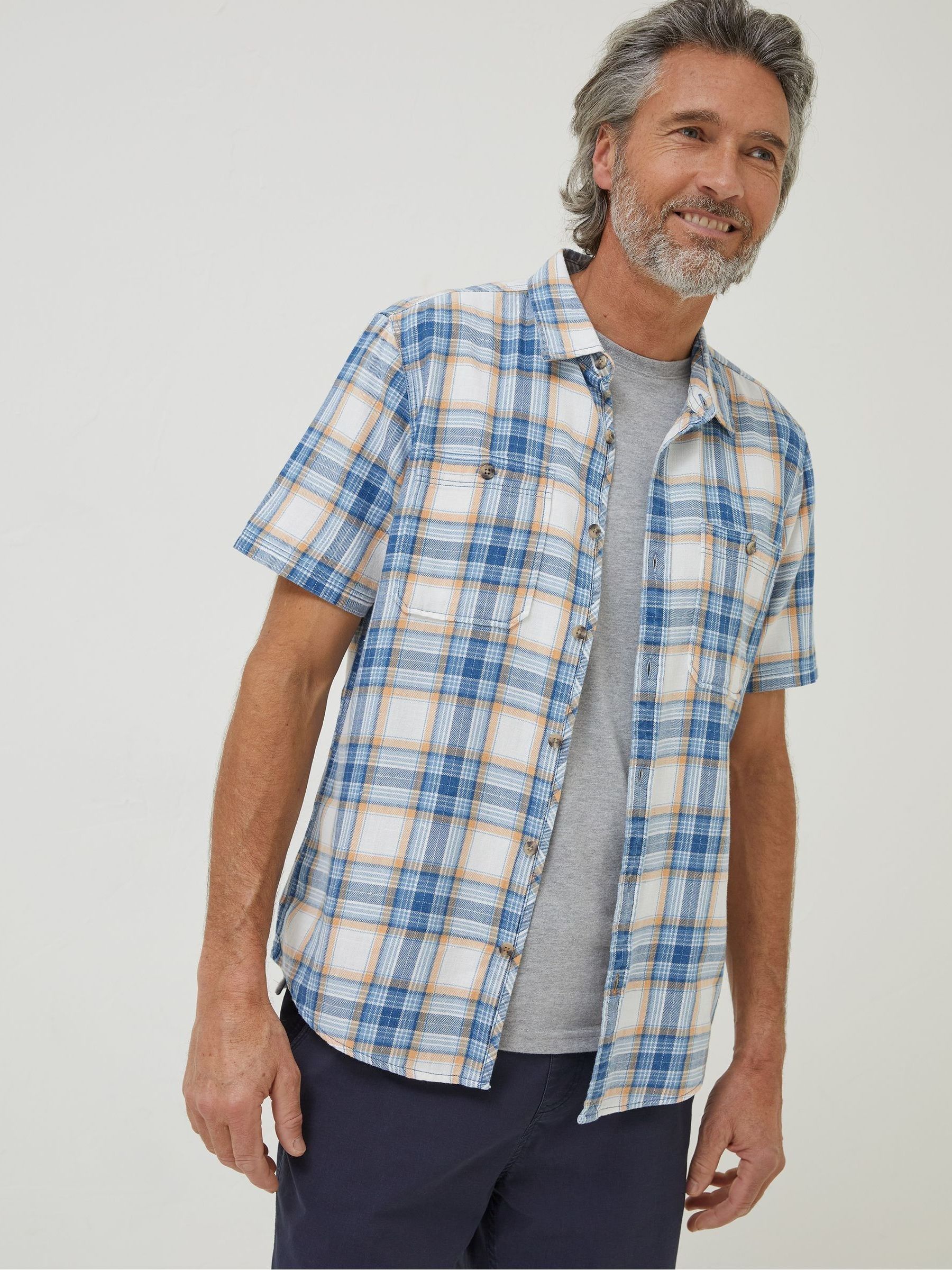 Blue Westly Check Shirt - Image 1 of 5