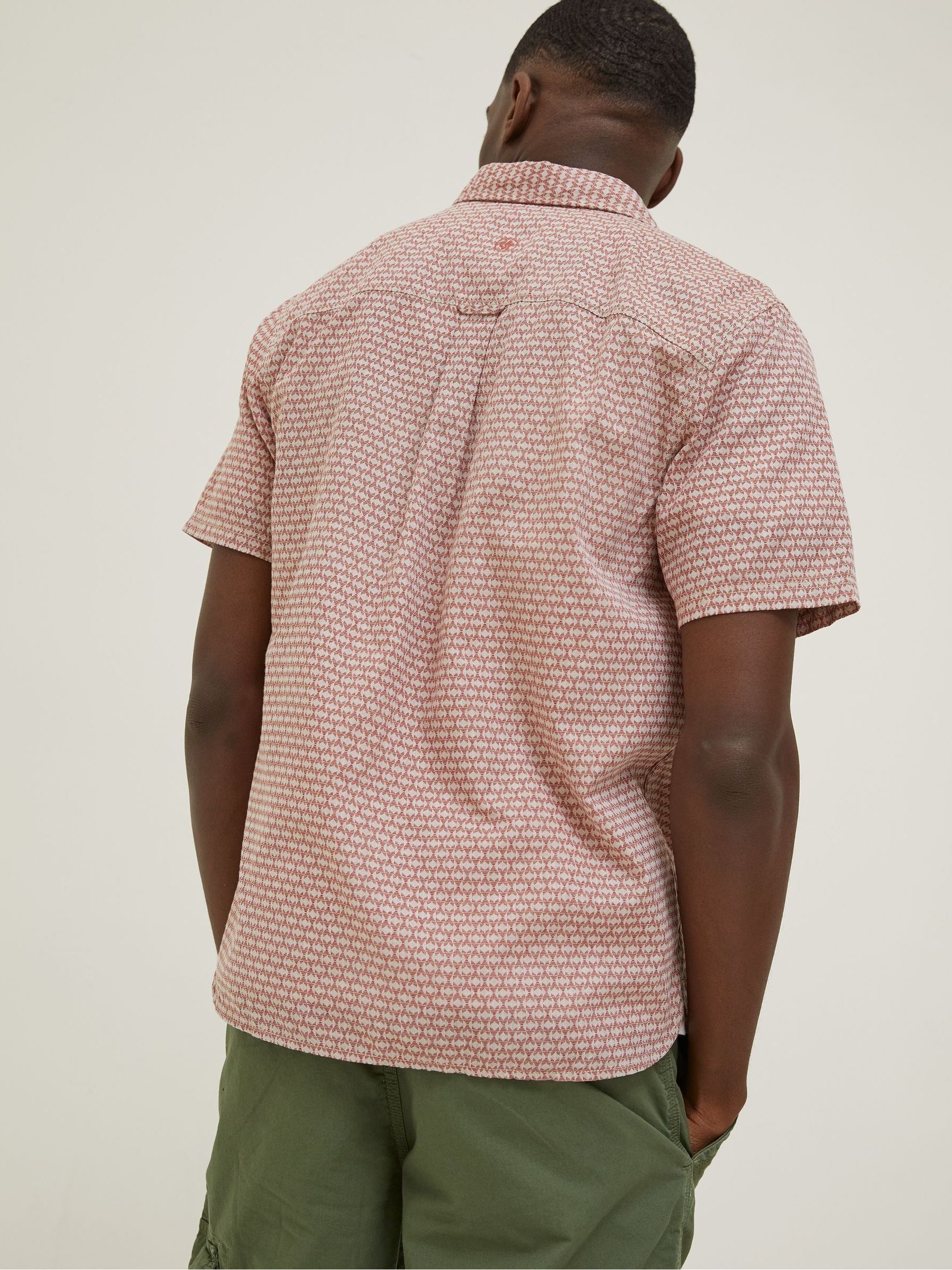 Red Geo Print Shirt - Image 2 of 5