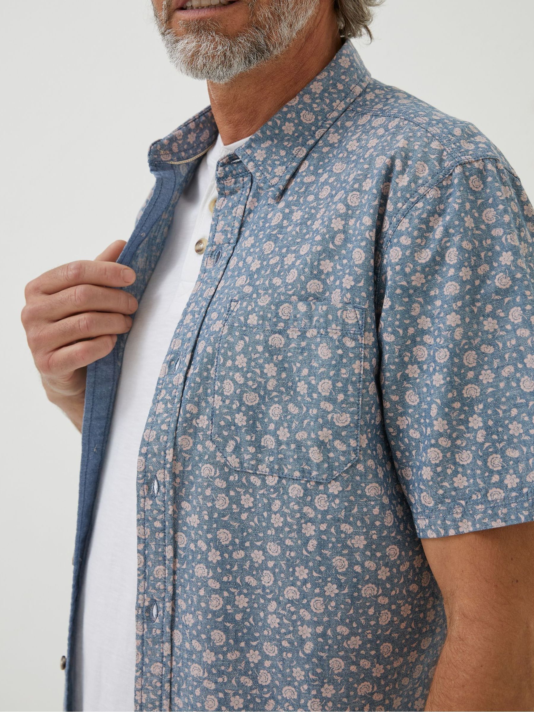 Pink Floral Print Shirt - Image 3 of 4