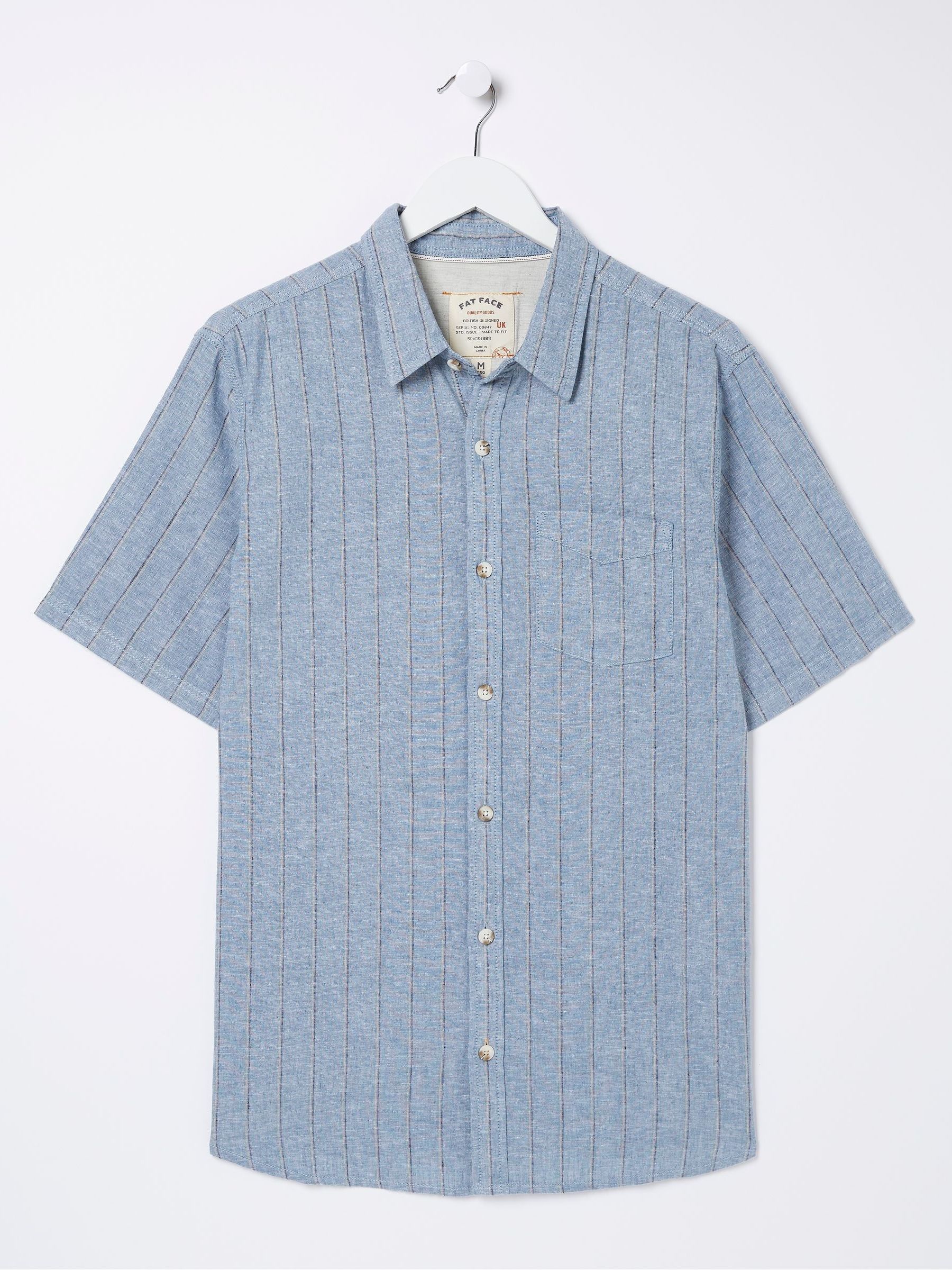 Blue Buriton Striped Shirt - Image 5 of 5