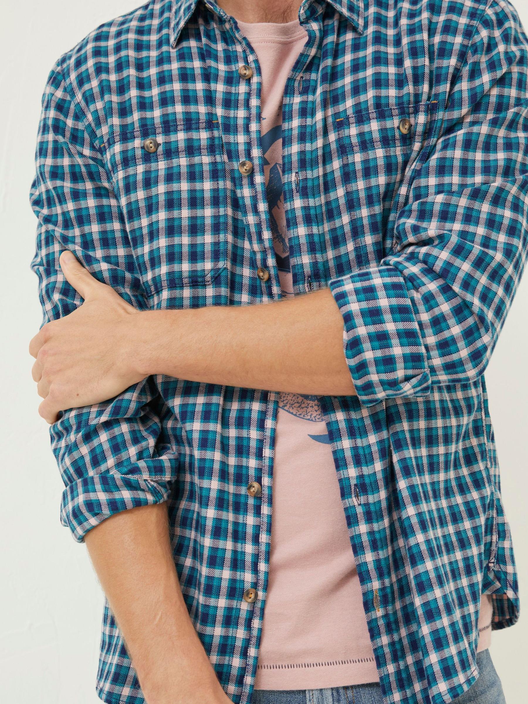 Blue Wently Check Shirt - Image 4 of 5