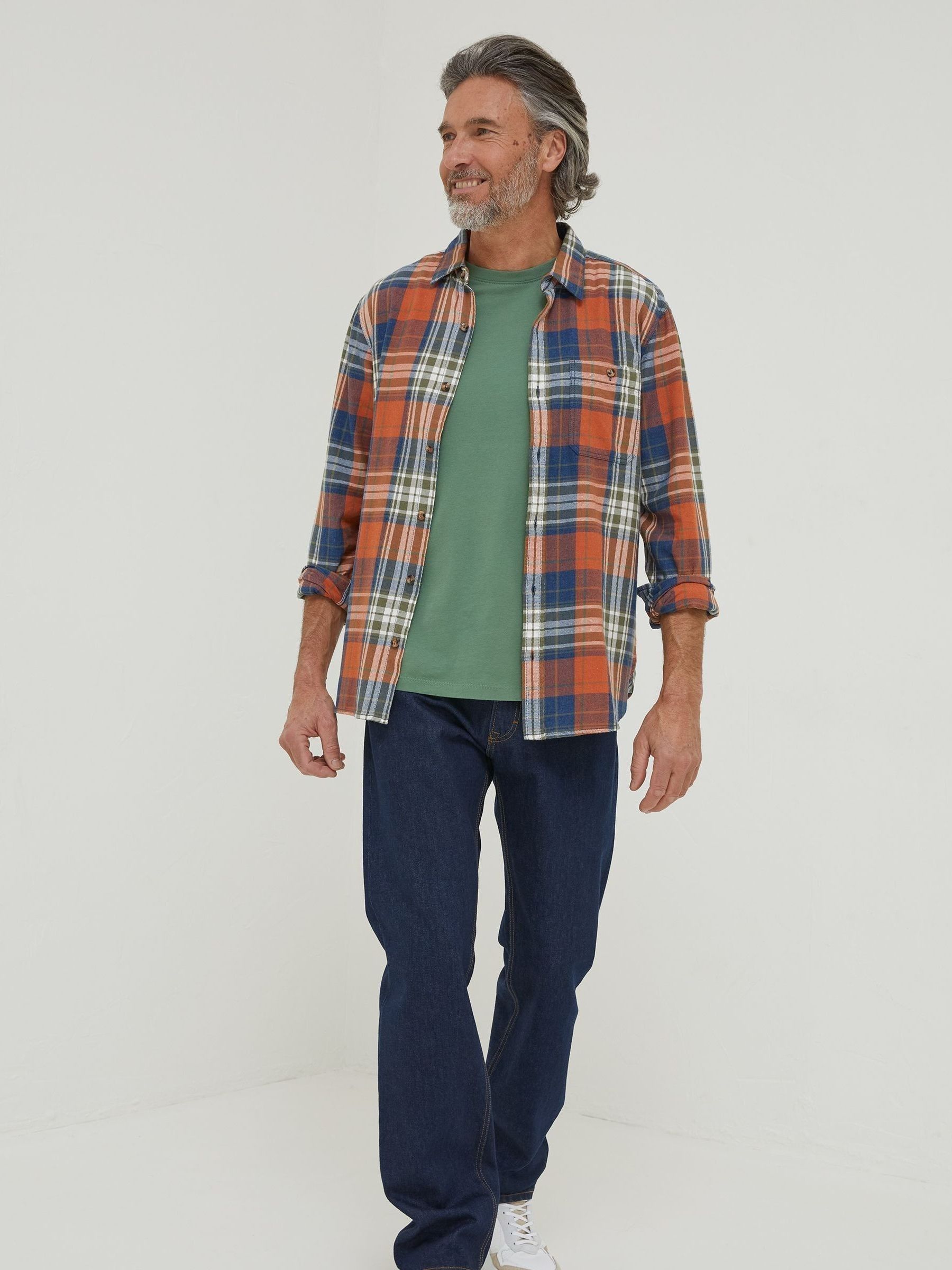 Orange Wadhurst Check Shirt - Image 3 of 5