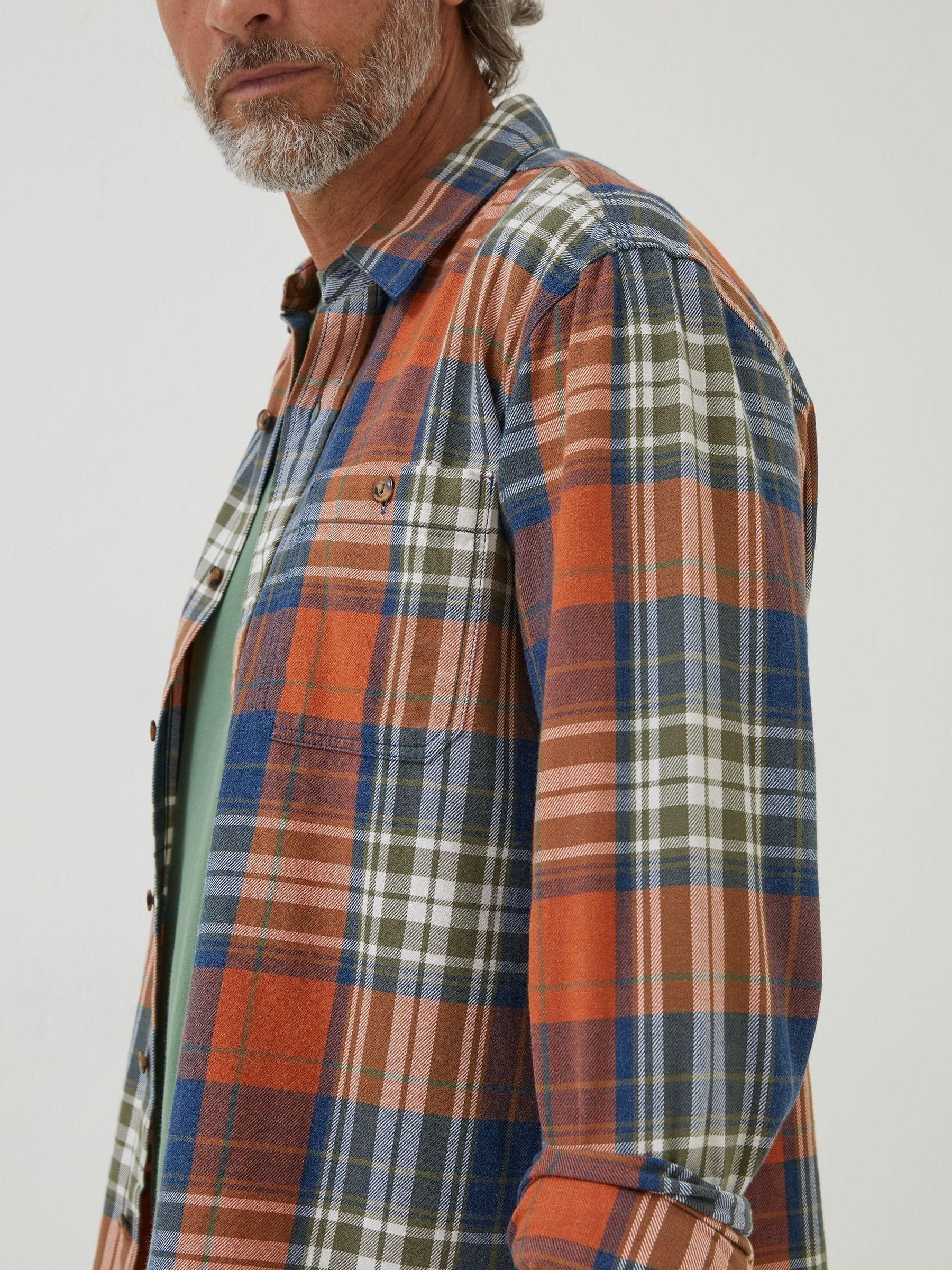 Orange Wadhurst Check Shirt - Image 4 of 5