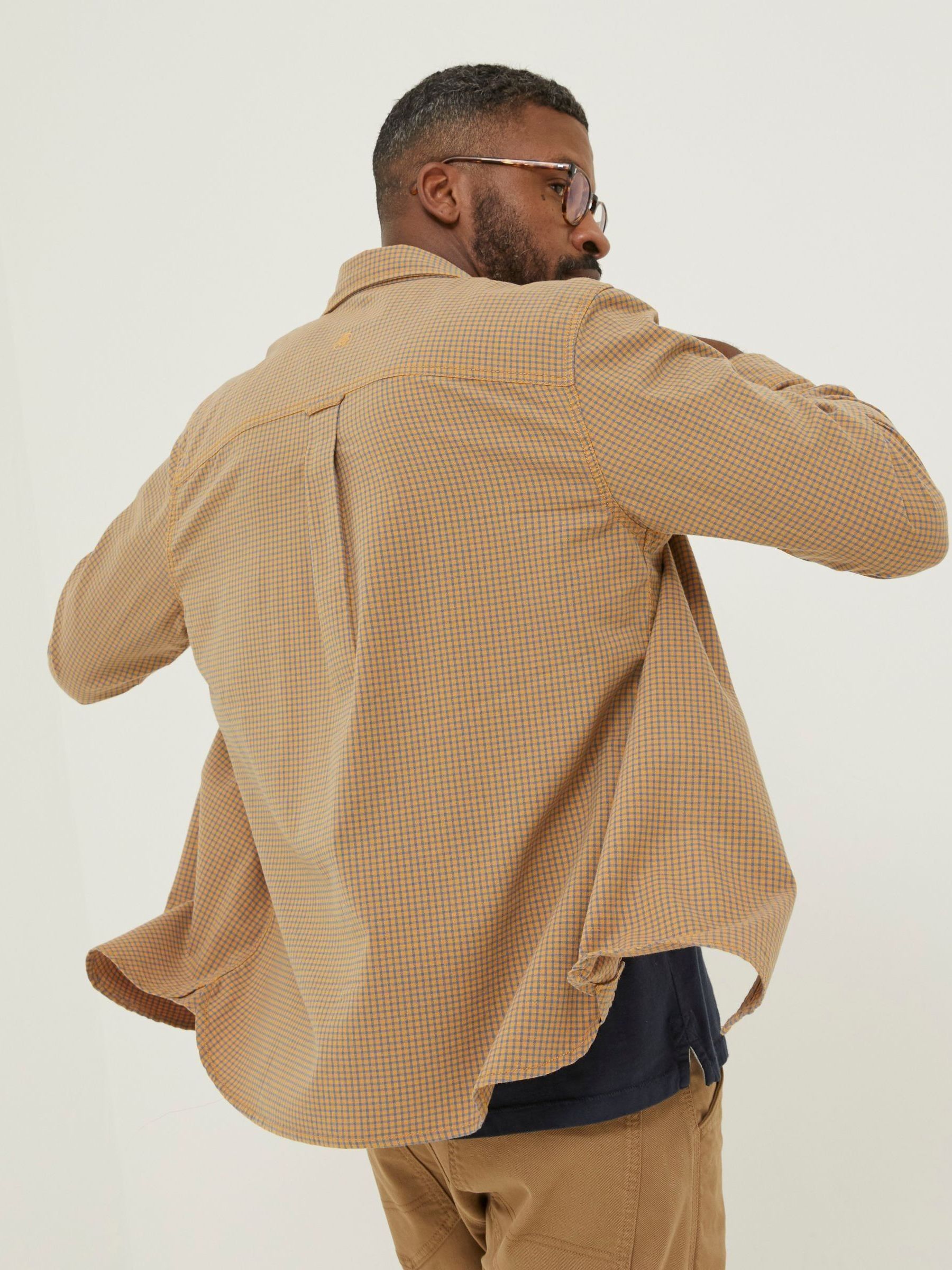 Yellow Gower Gingham Shirt - Image 2 of 5 Yellow Gower Gingham Shirt - Image 2 of 5