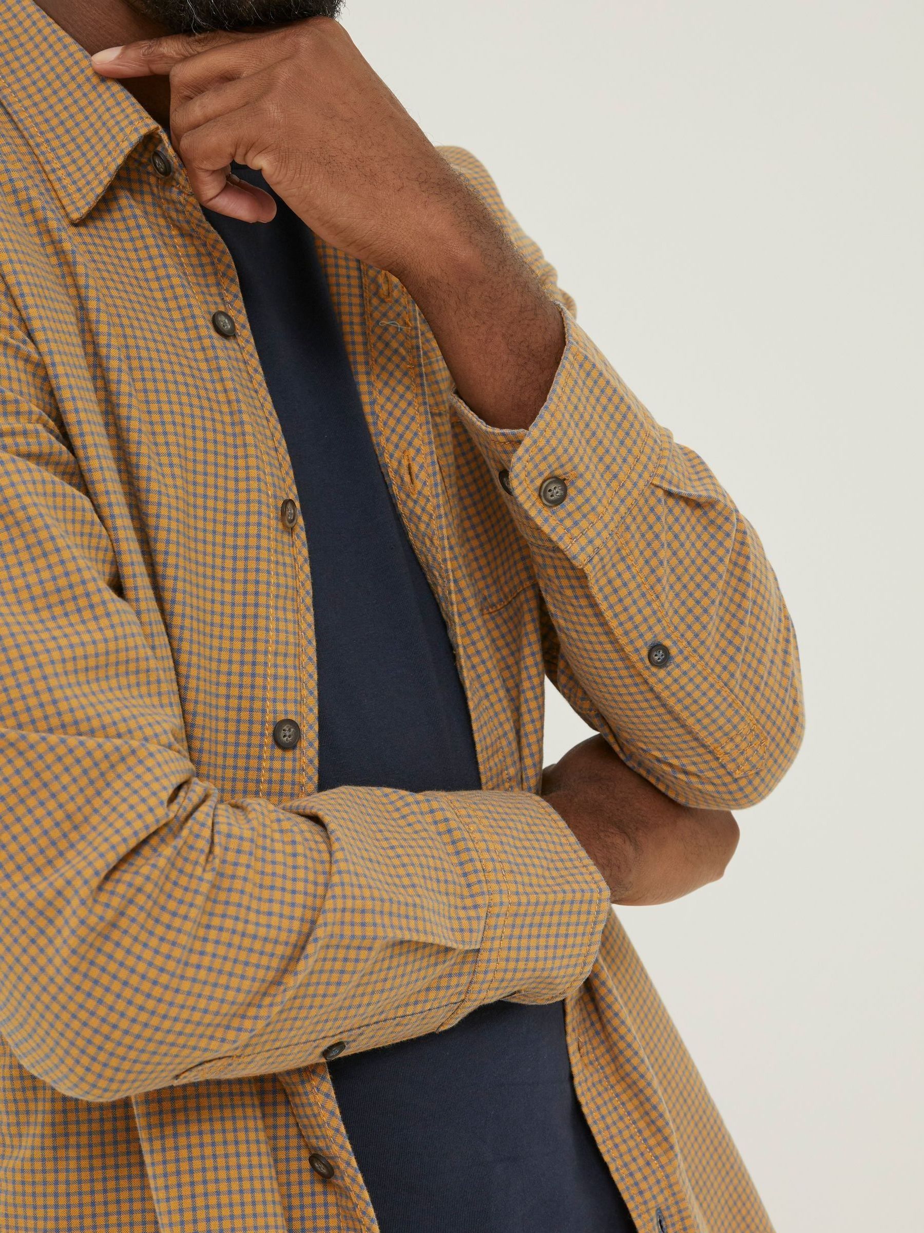 Yellow Gower Gingham Shirt - Image 4 of 5