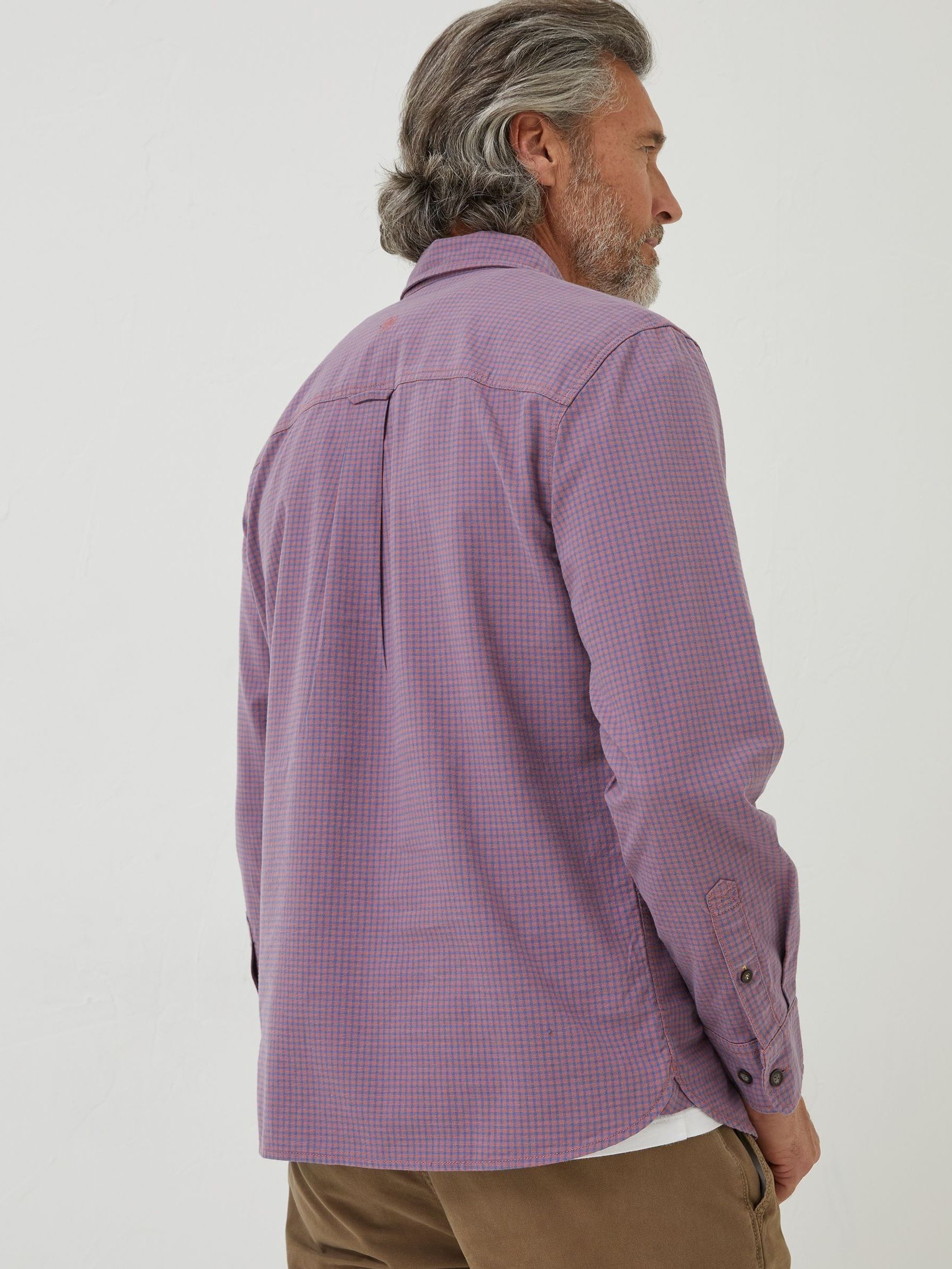 Pink Gower Gingham Shirt - Image 2 of 5 Pink Gower Gingham Shirt - Image 2 of 5