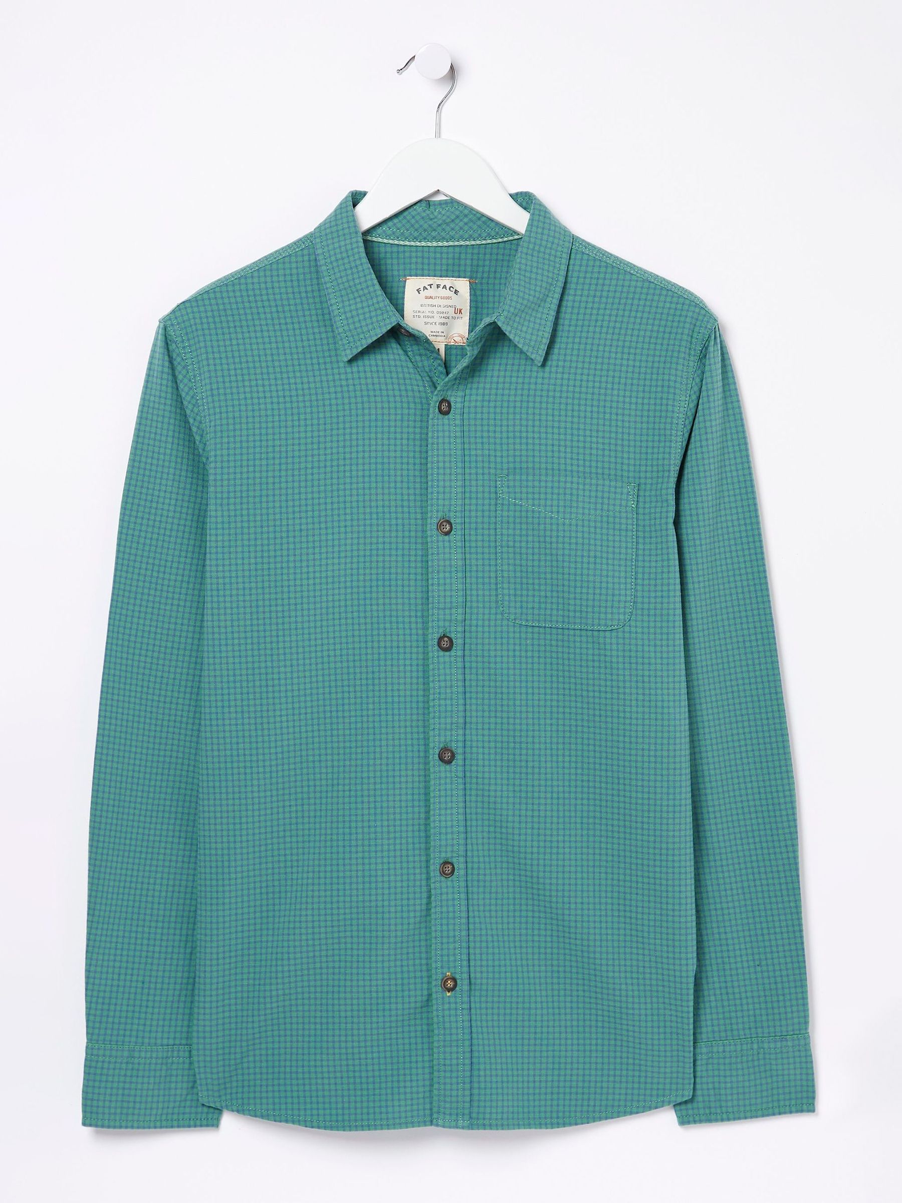 Green Gower Gingham Shirt - Image 5 of 5