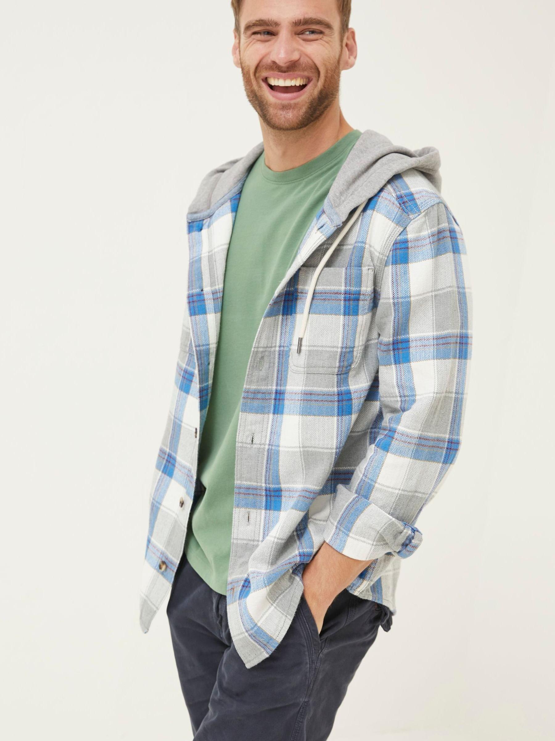 Grey Check Overshirt - Image 1 of 7