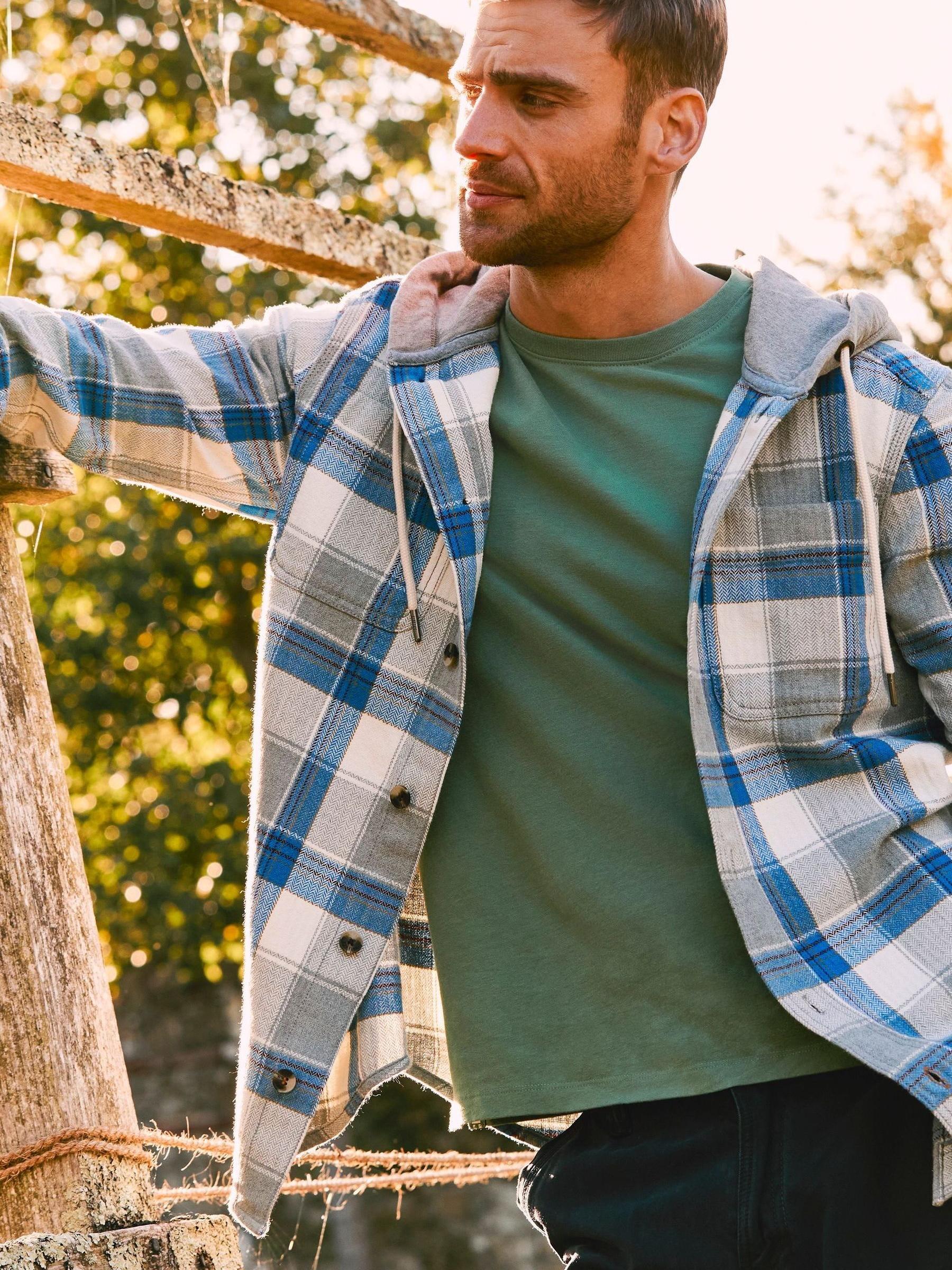 Grey Check Overshirt - Image 5 of 7