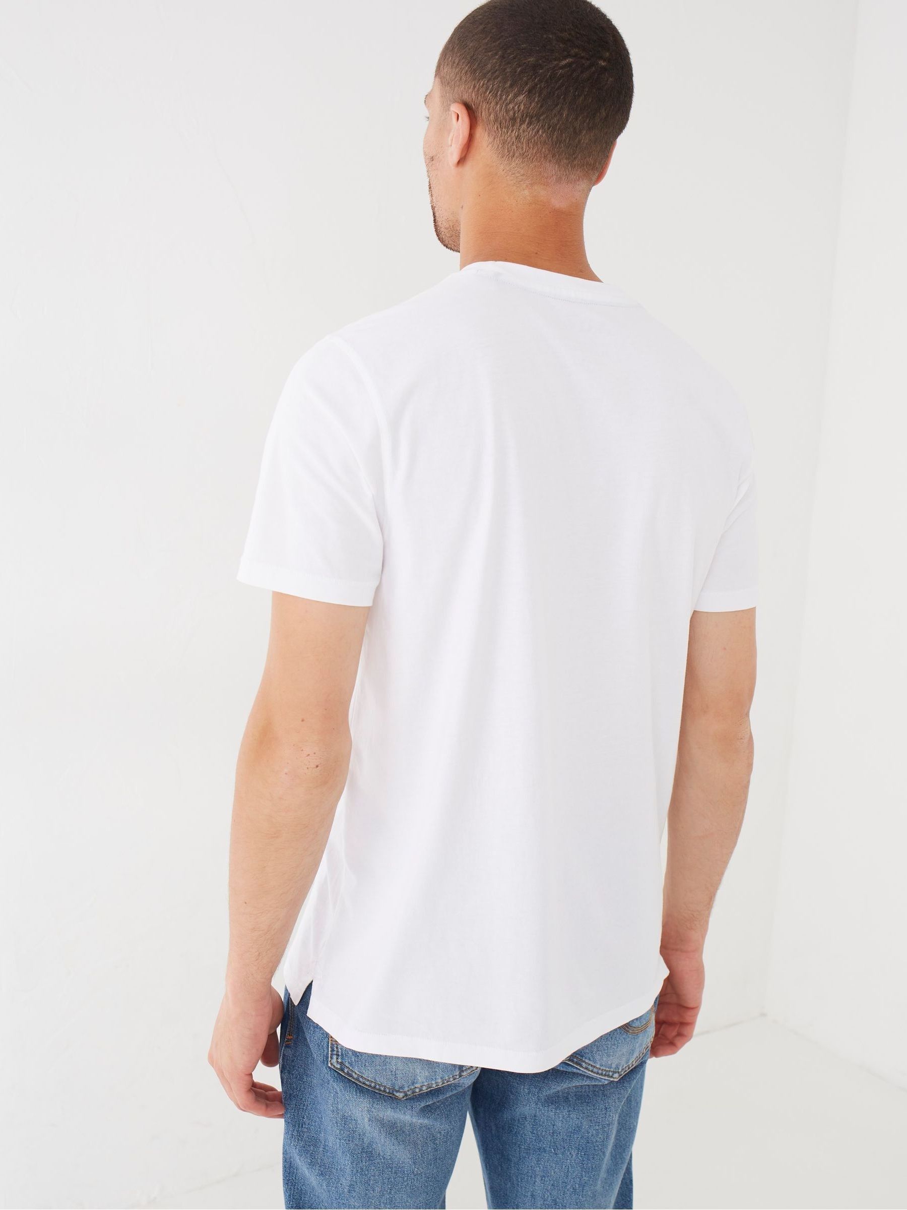 Lulworth White Crew T-Shirt - Image 2 of 5