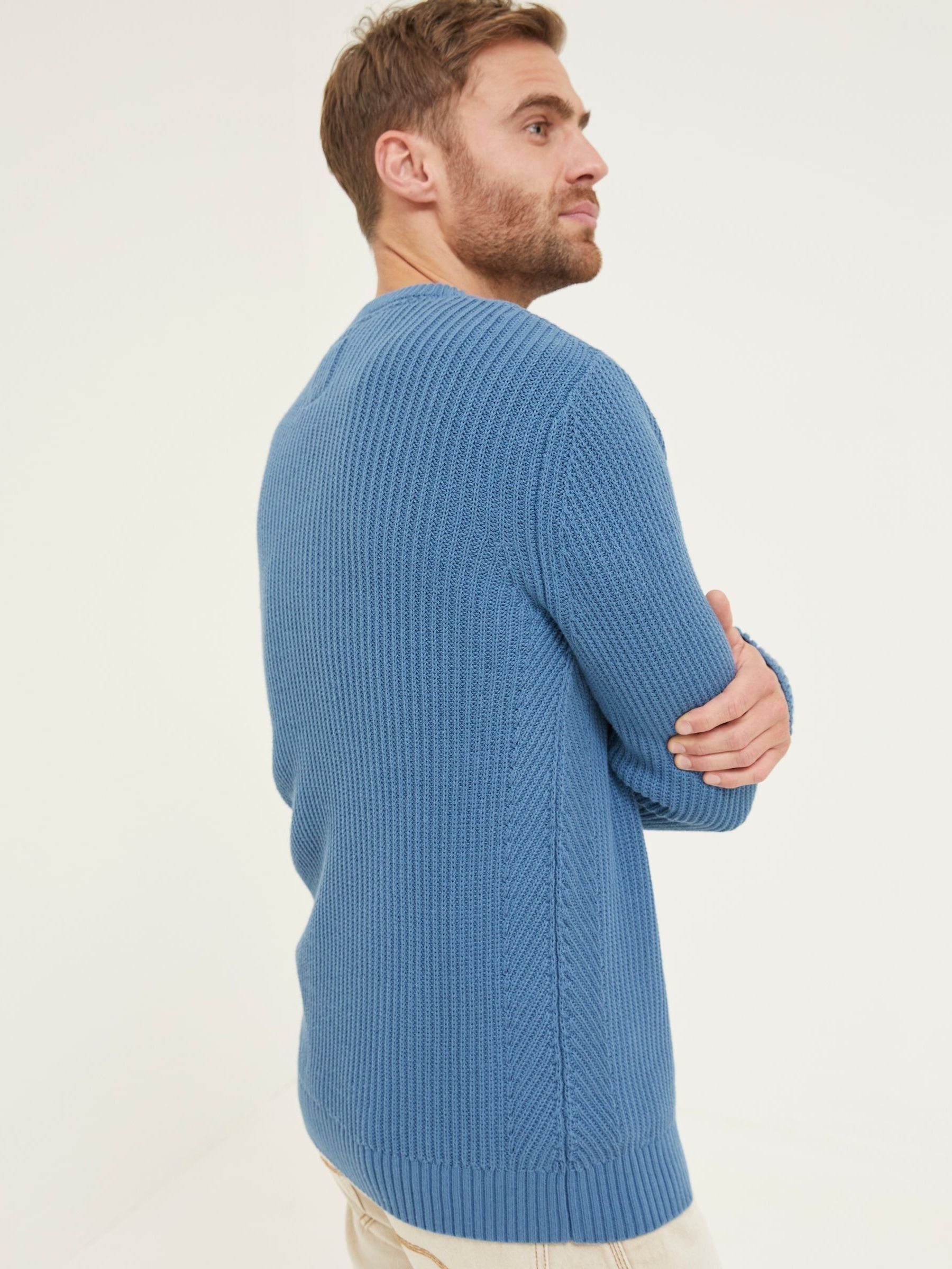 Blue Pembrey Cotton Jumper - Image 2 of 5 Blue Pembrey Cotton Jumper - Image 2 of 5